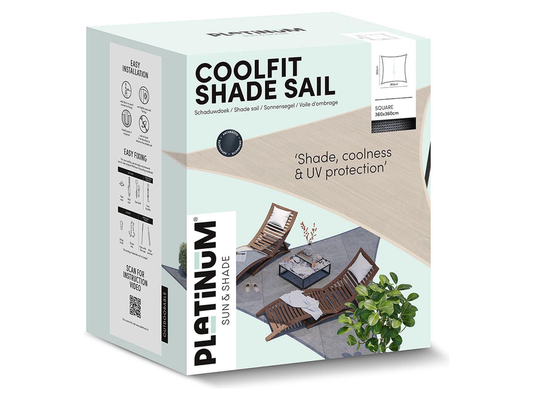 Coolfit solbeskyttelsessejl