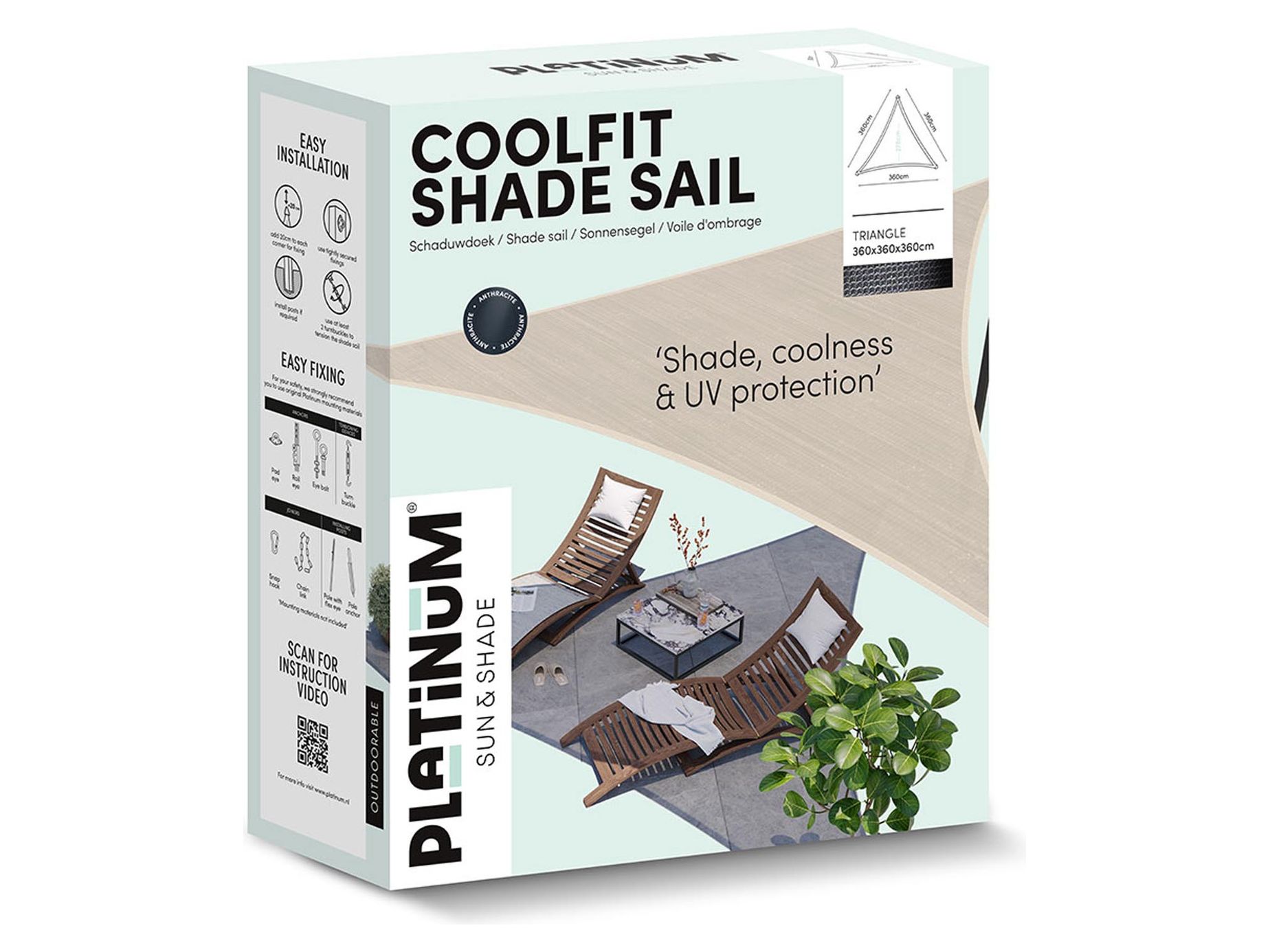 Coolfit solbeskyttelsesseil