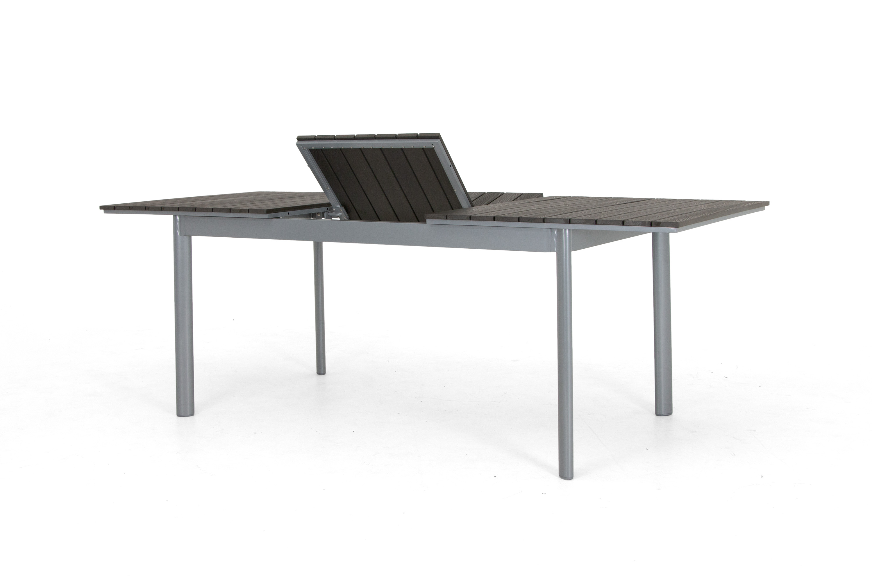 Nice matbord Silver/grå nonwood 156-212x90 cm