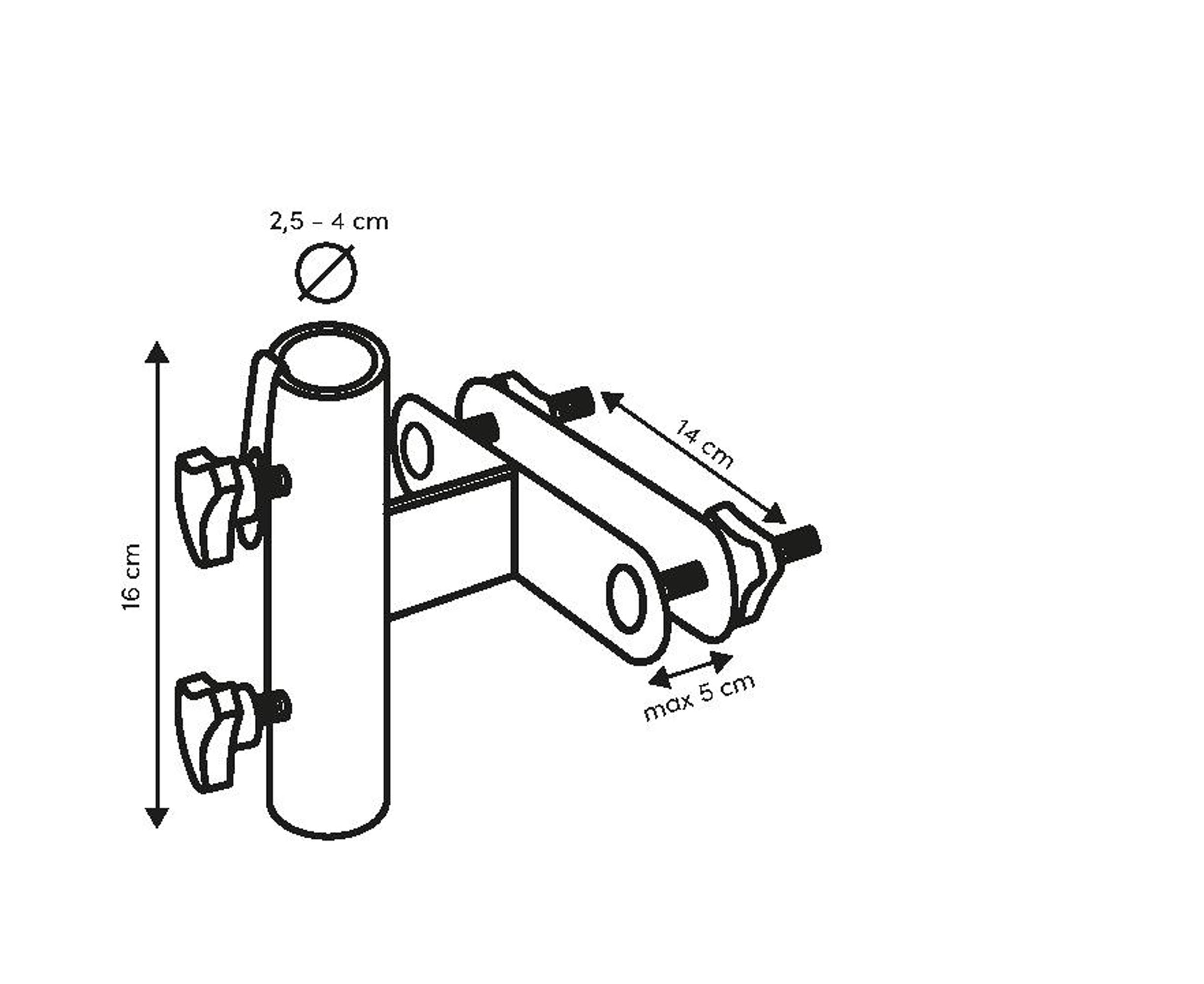 Parasollfeste flatt vertikalt