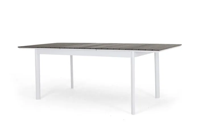 Nice matbord Vit/grå nonwood 156-212x90 cm