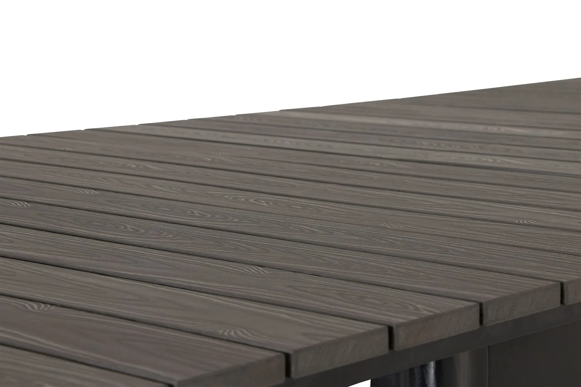 Nice matbord Silver/grå nonwood 156-212x90 cm