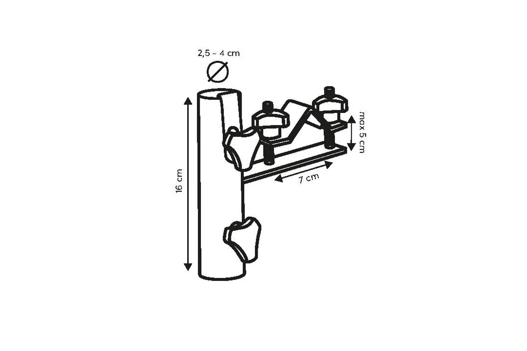 Parasollfeste rund horisontal