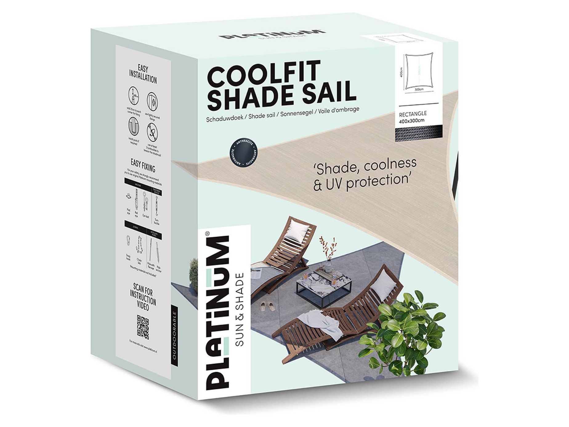 Coolfit solbeskyttelsessejl