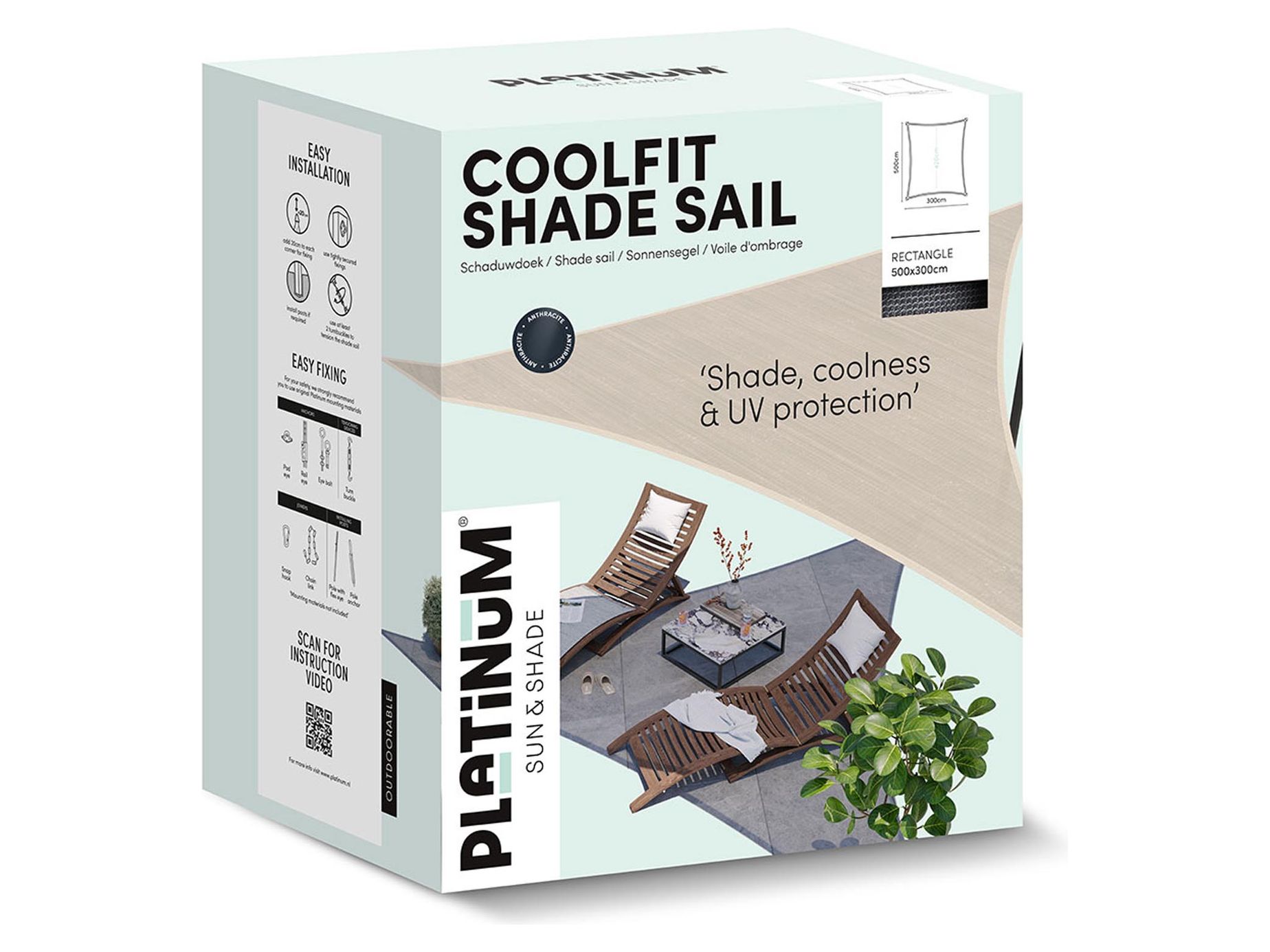 Coolfit solbeskyttelsessejl