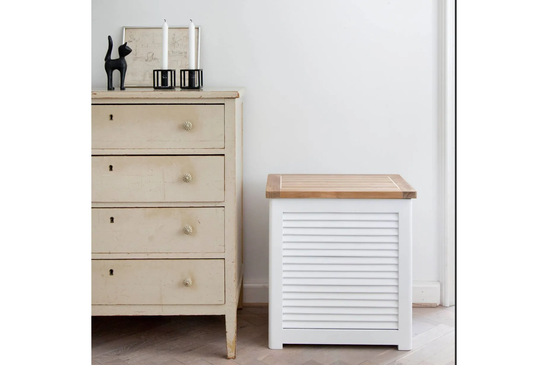 Classic skittentøyskurv stor