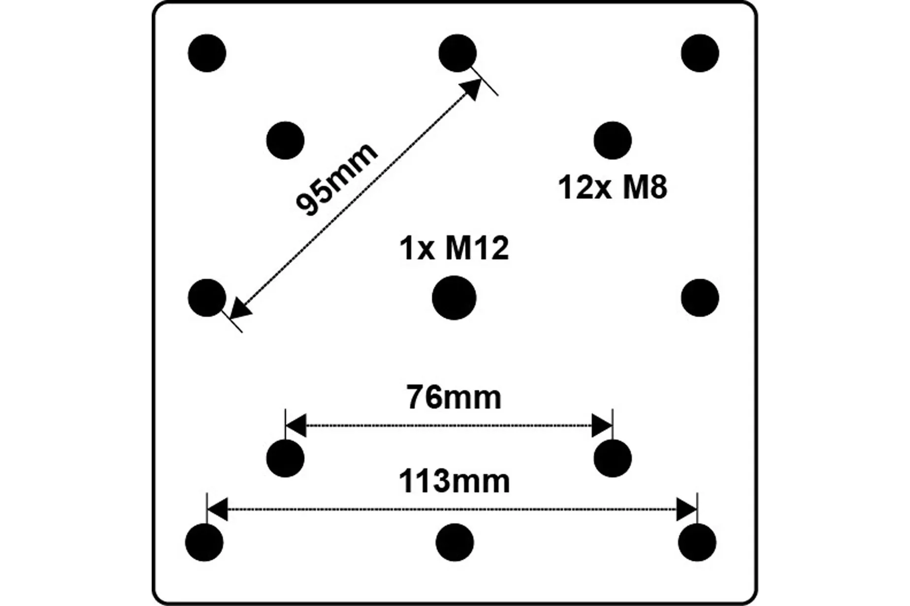 In-Ground parasollfot för fastgjutning