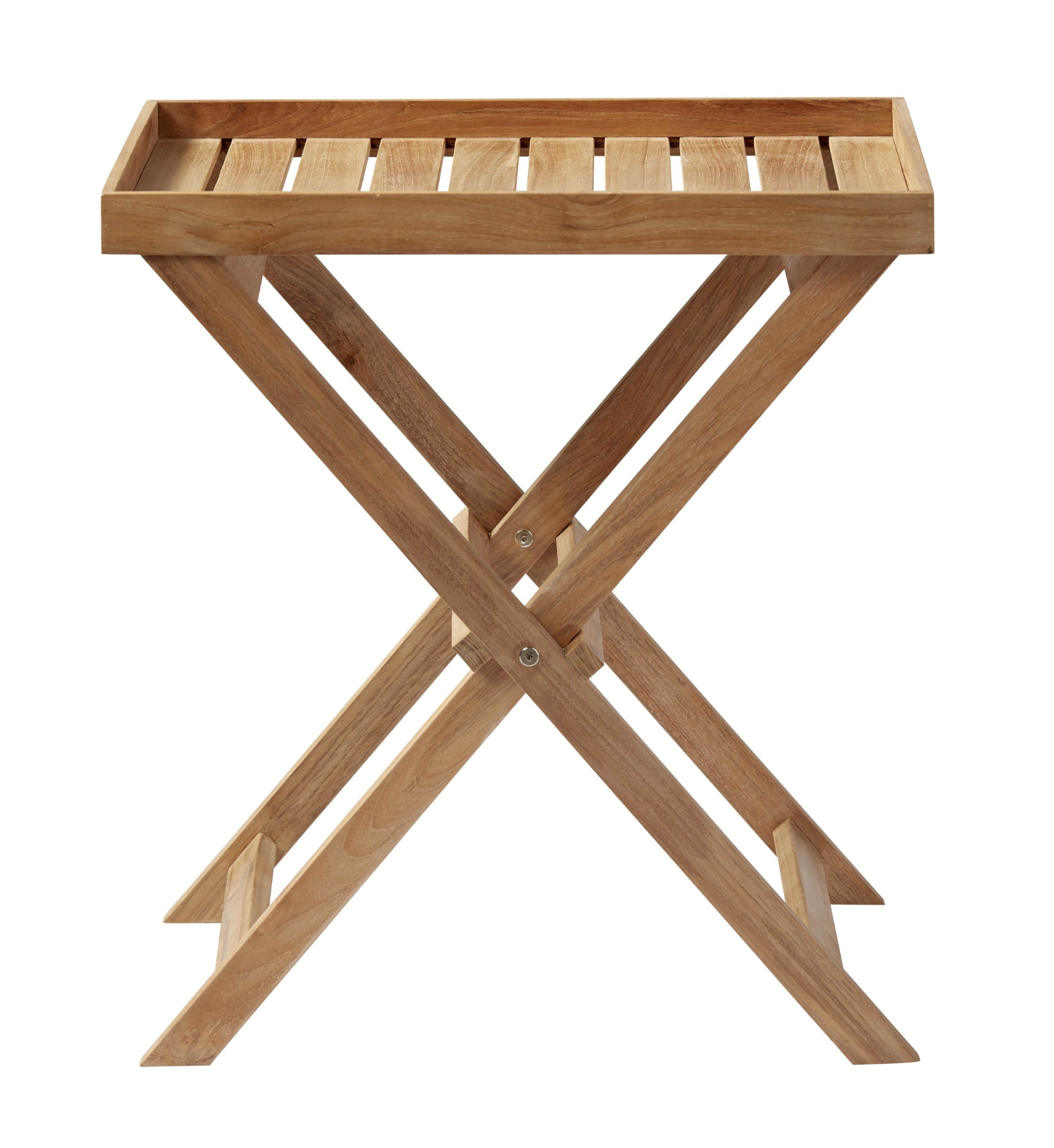 Cinas Tray brickbord Teak 60 x 40 x 65 cm