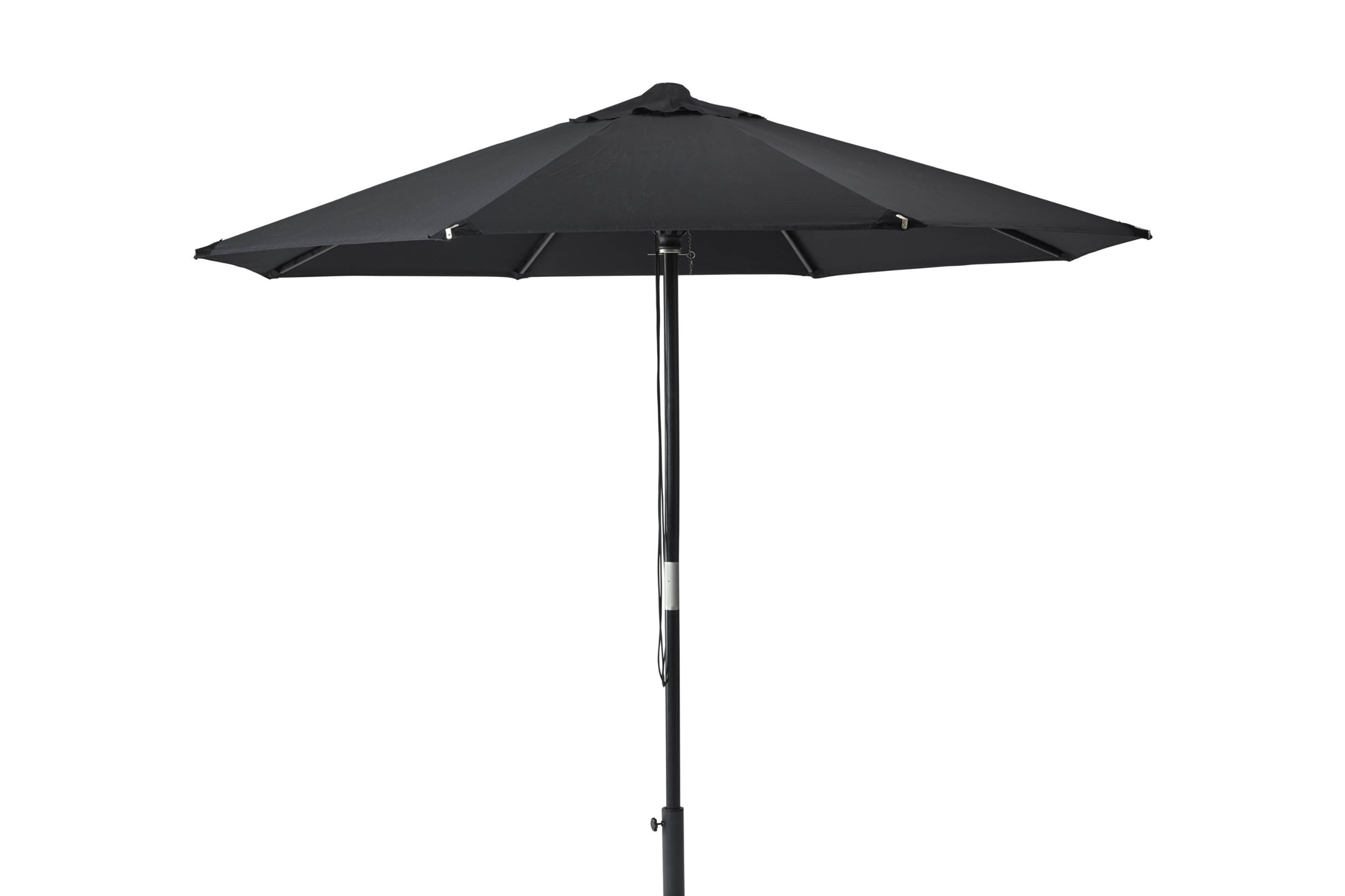 Cinas Capri Nero parasoll Svart 3 m