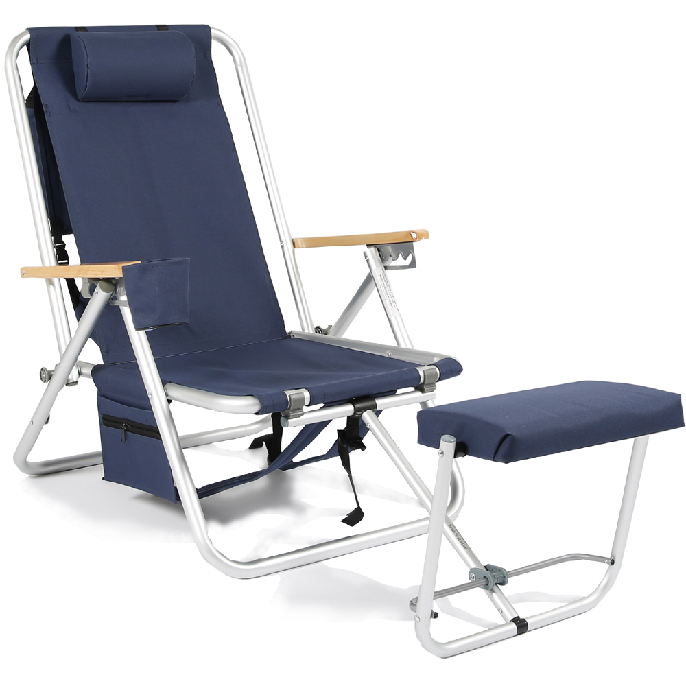 Fritab Roxy strandstol Marinblå Kylbag & mobilficka