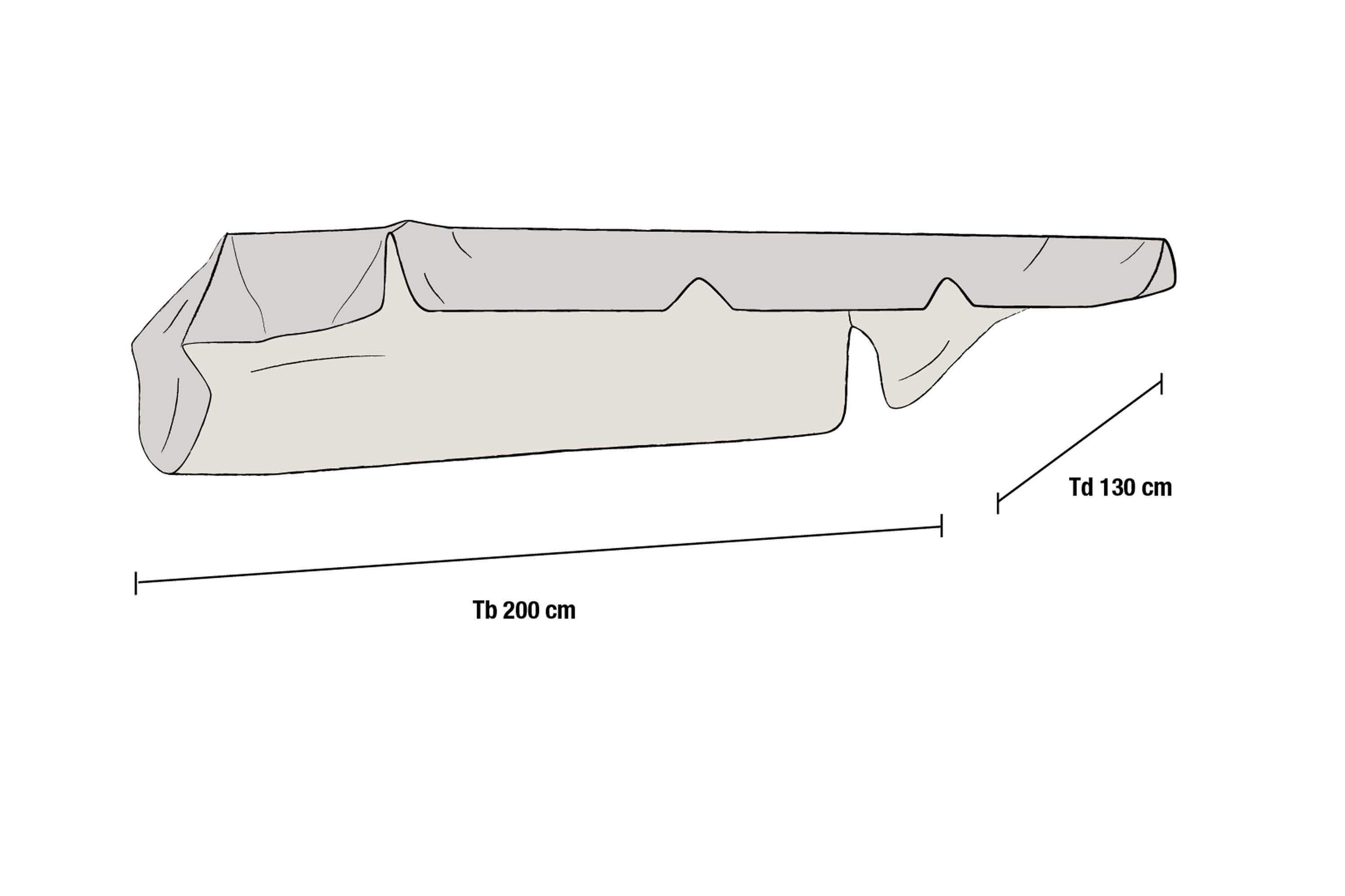 Brafab Bonn hammocktak Svart 200 x 130 cm