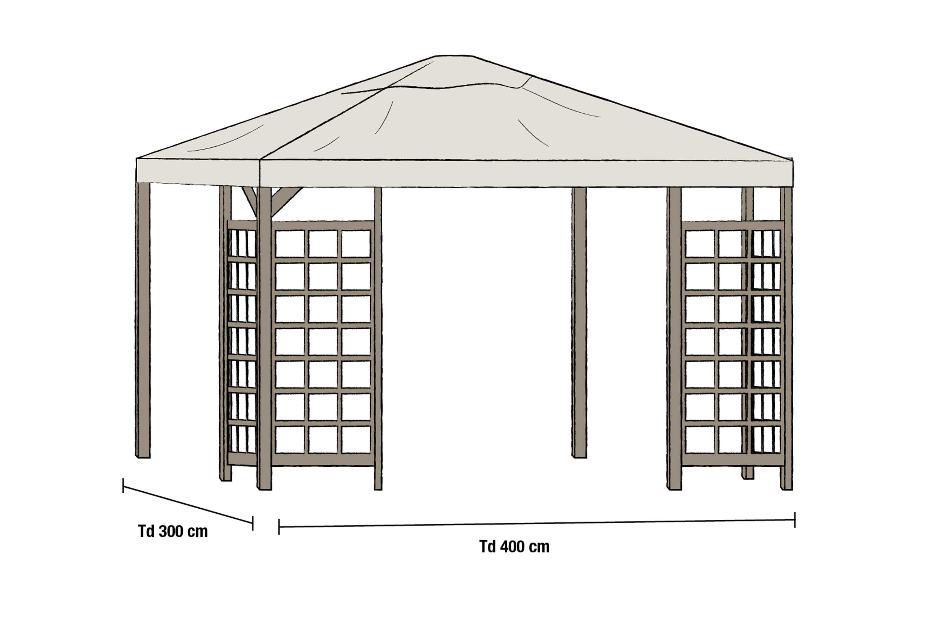 Brafab Hov tak Beige 3 x 4 m