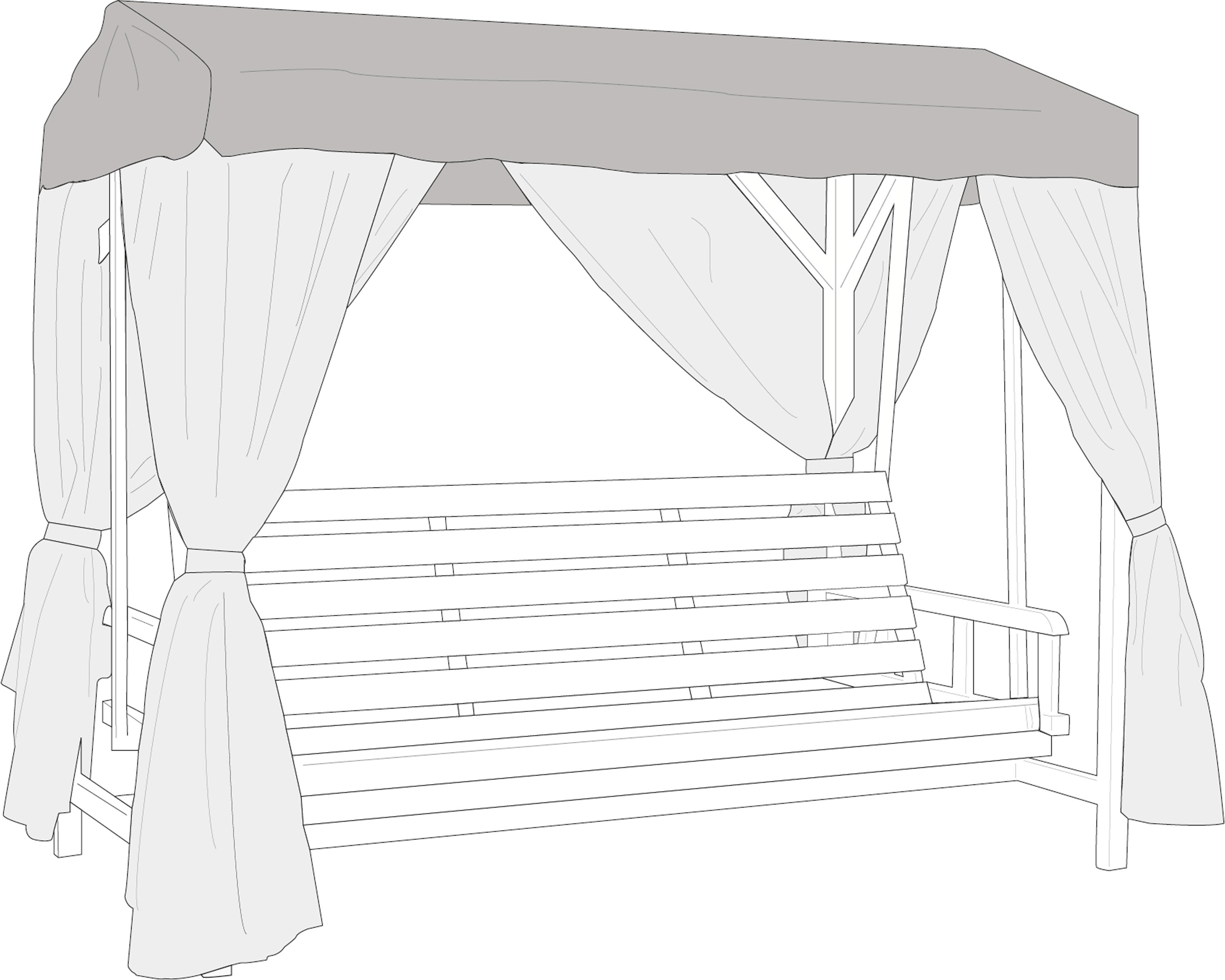 Brafab Heaven hammocktak Beige Passar till Heaven