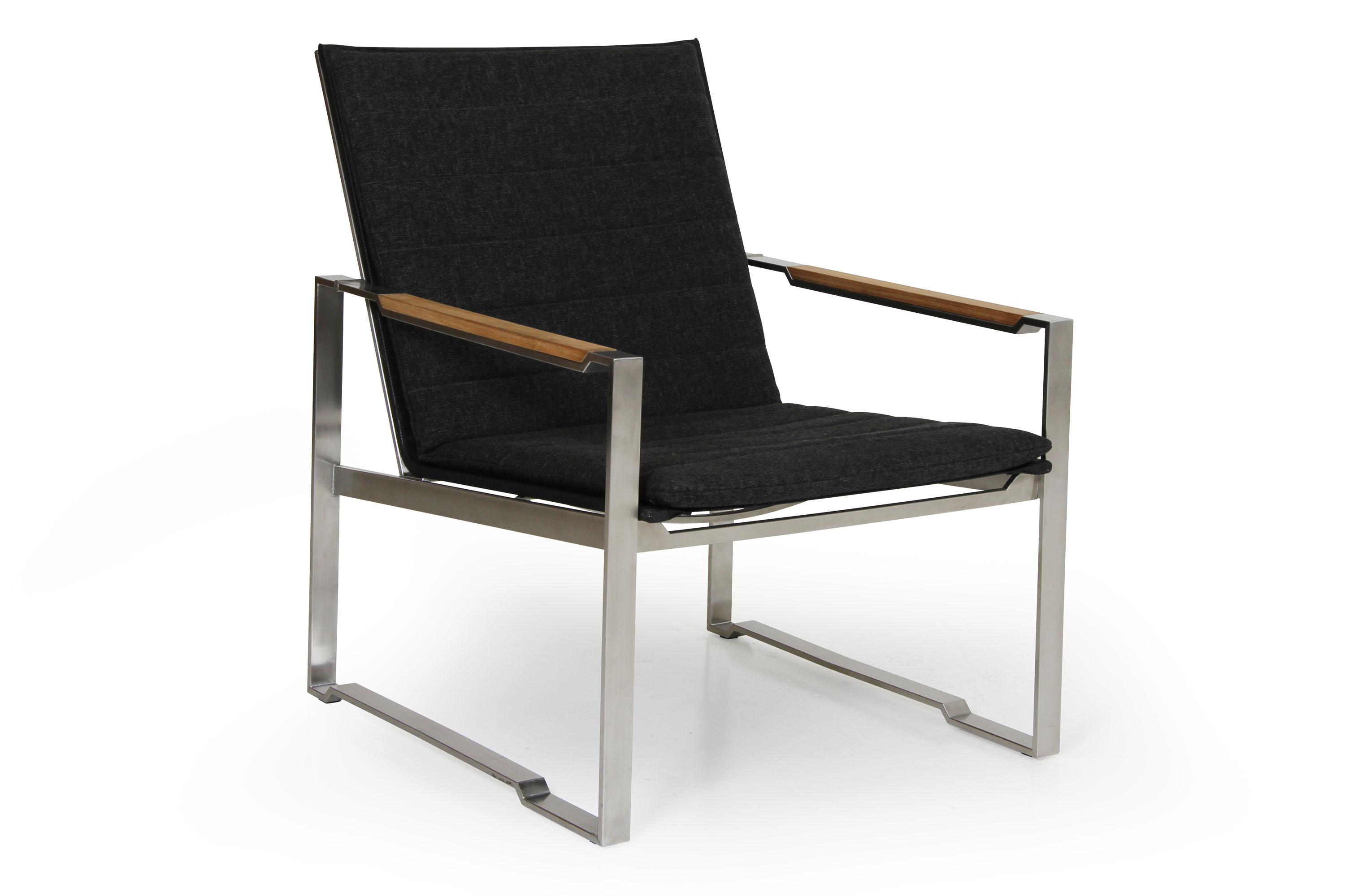Brafab Gotland fåtölj Rostfritt/teak