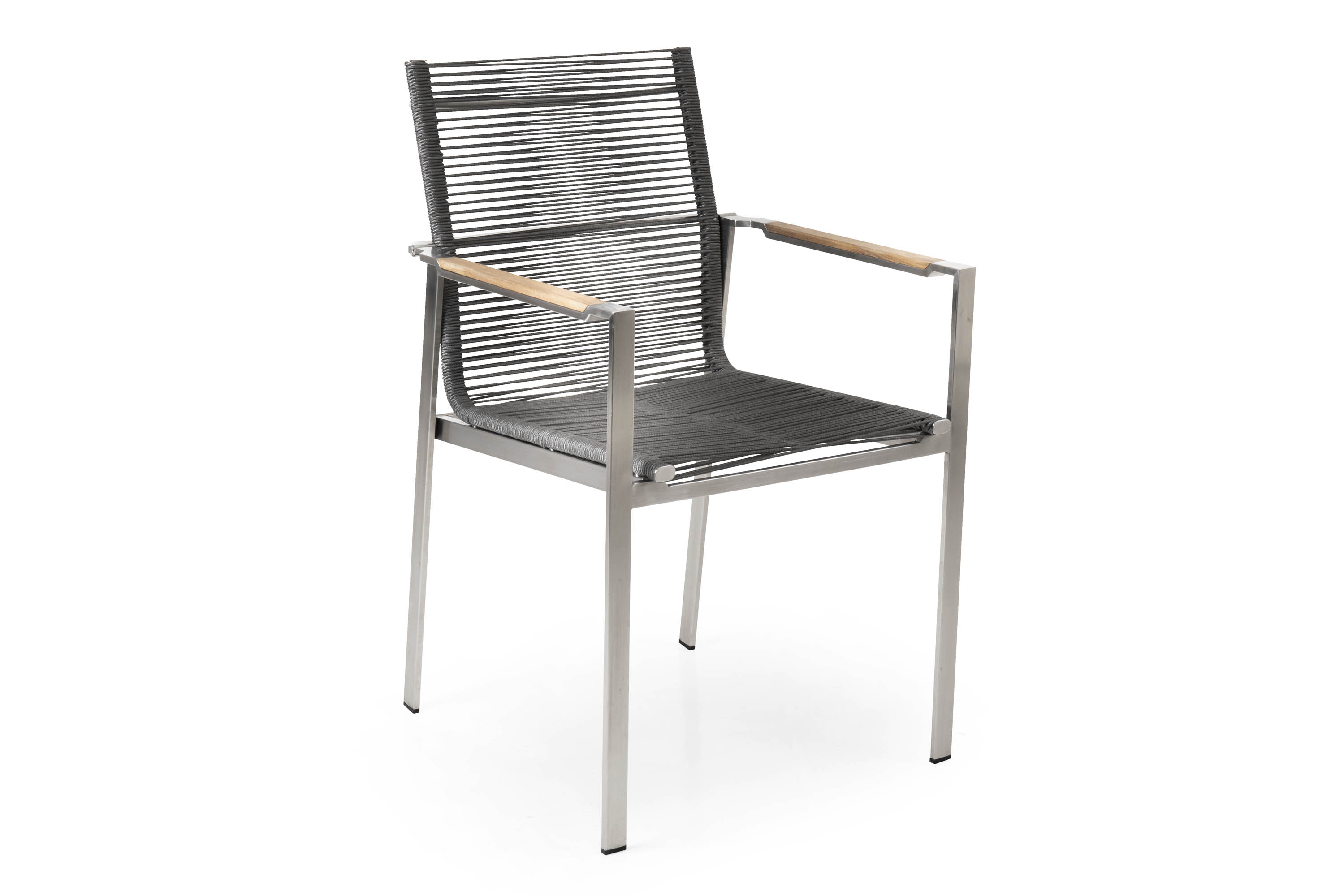 Brafab Gotland karmstol Rostfritt stål/teak