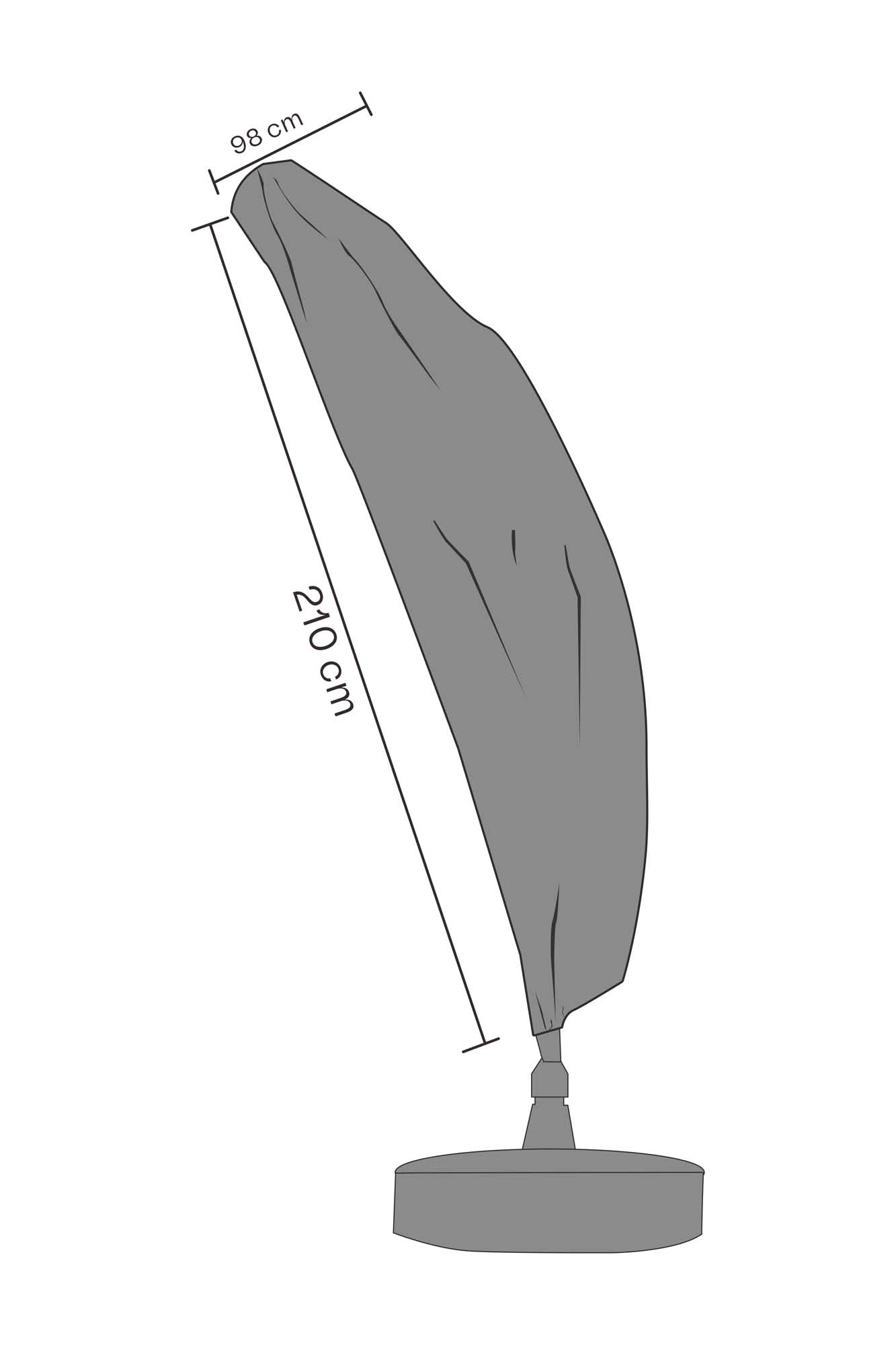 Brafab Möbelskydd (Vattentätt) Till parasoll 265 x 75 cm