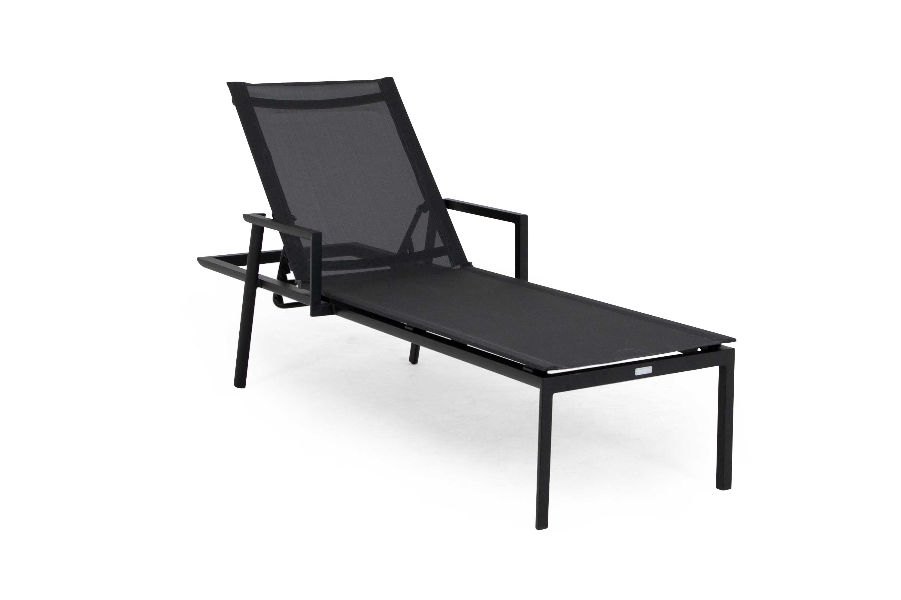 Brafab Delia solsäng Svart 197 x 73 cm