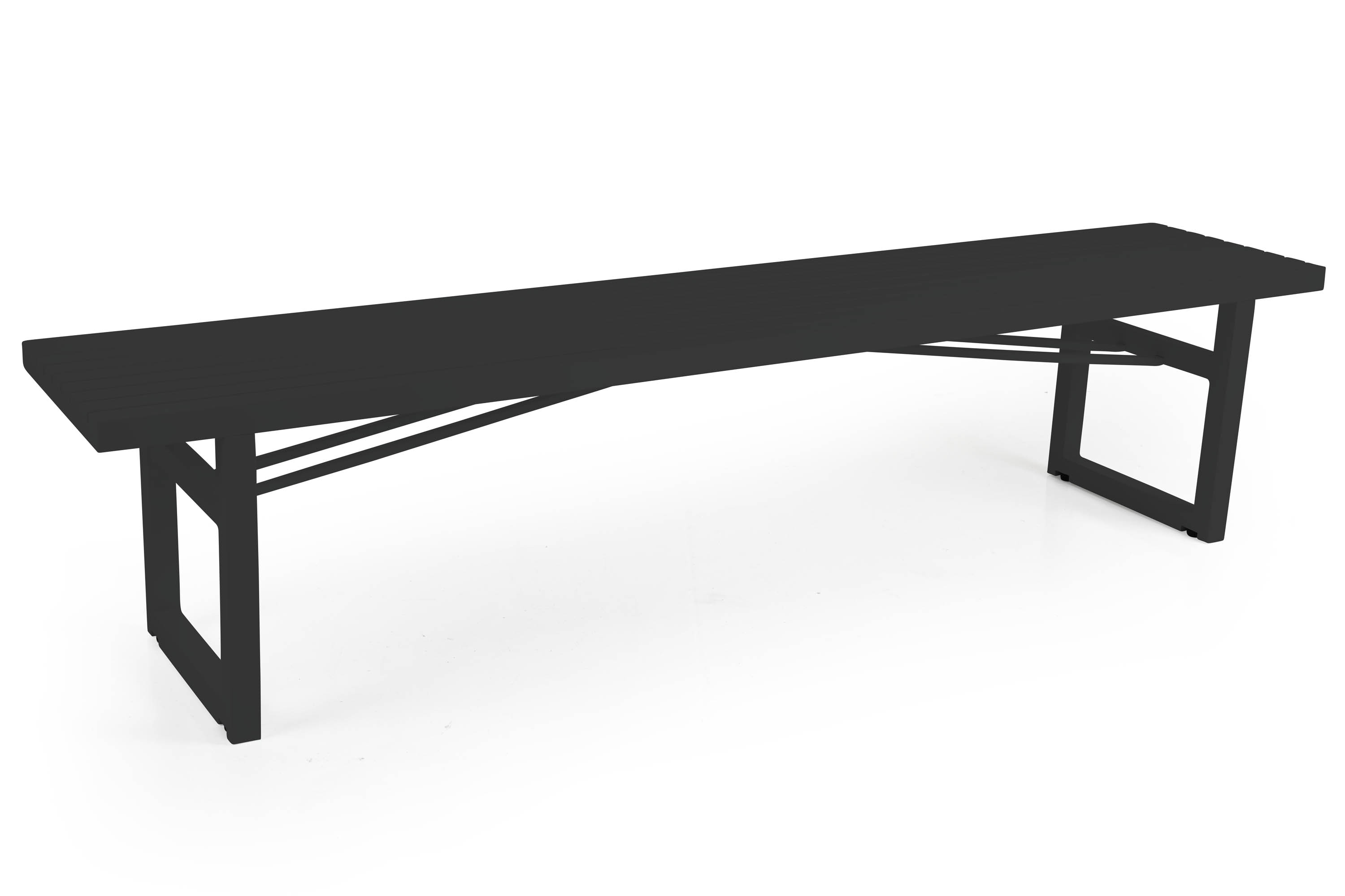 Brafab Vevi bänk Svart 200 x 45 cm