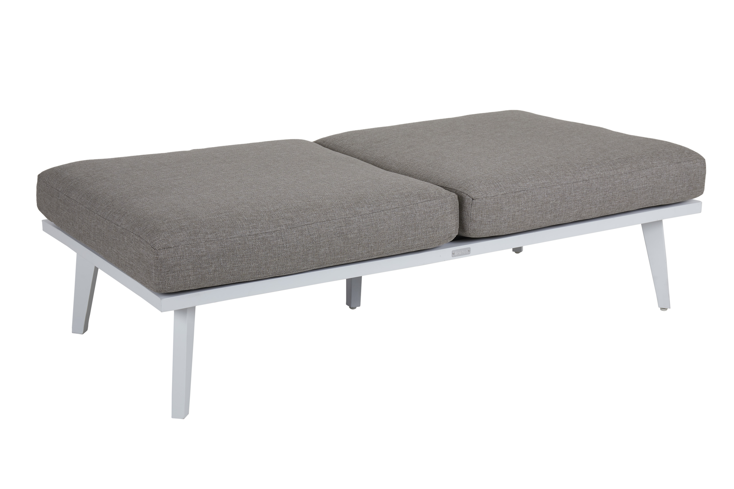 Brafab Villac 2-sitsmodul Vit med beige dyna