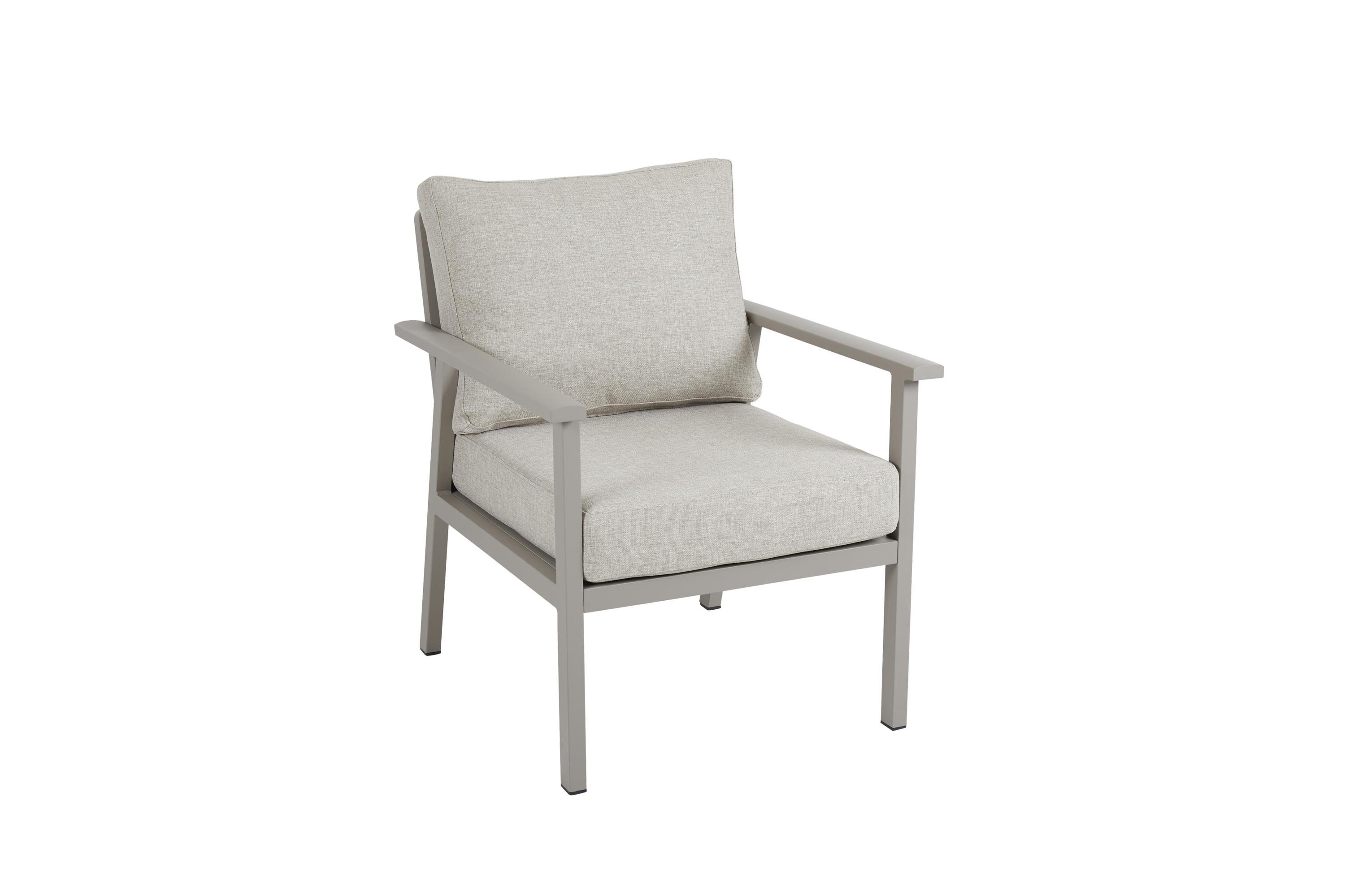 Brafab Samvaro fåtölj Khaki med beige dyna 69 x 80 cm