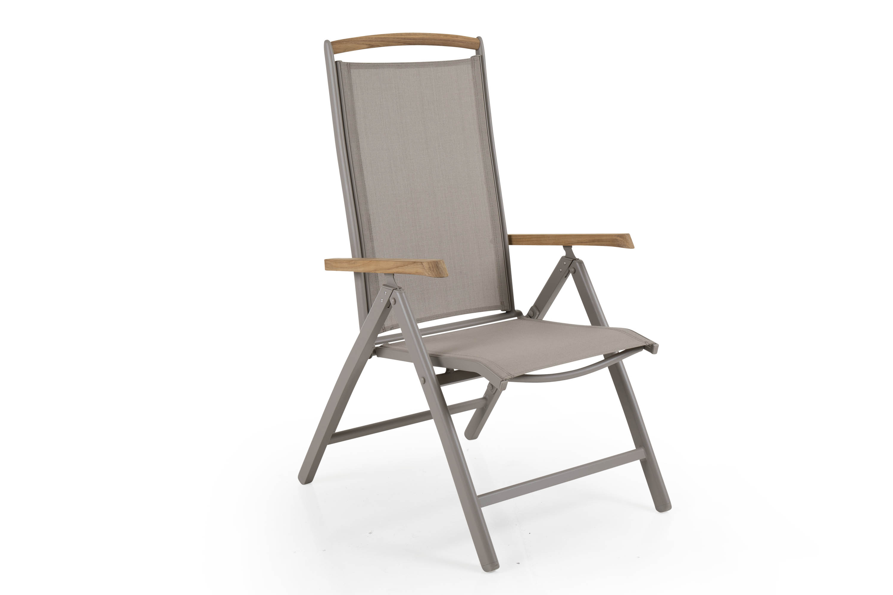 Brafab Andy positionsstol Khaki/khaki Teak armstöd