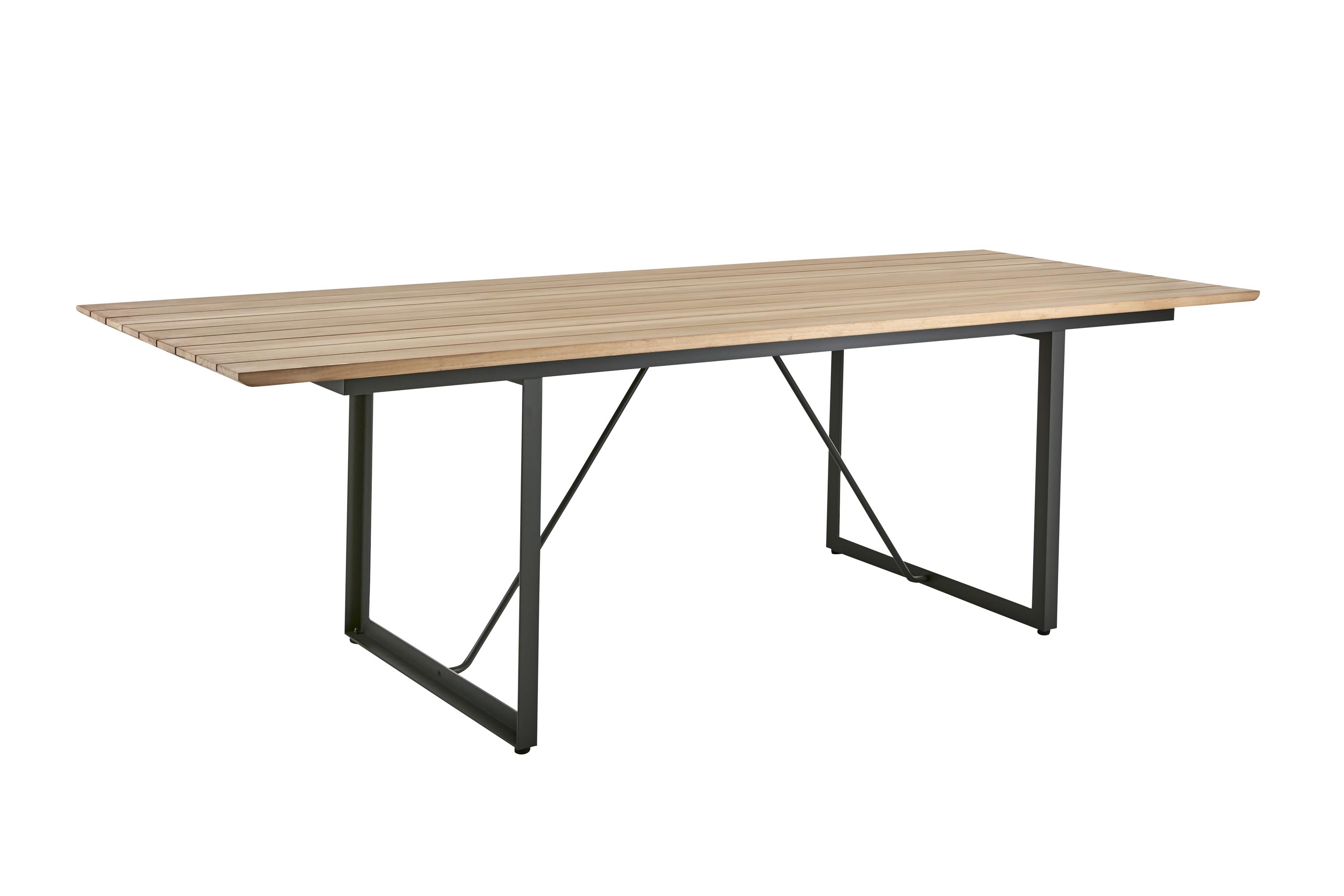 Brafab Shad matbord Teak/Antracit 240 x 90 cm