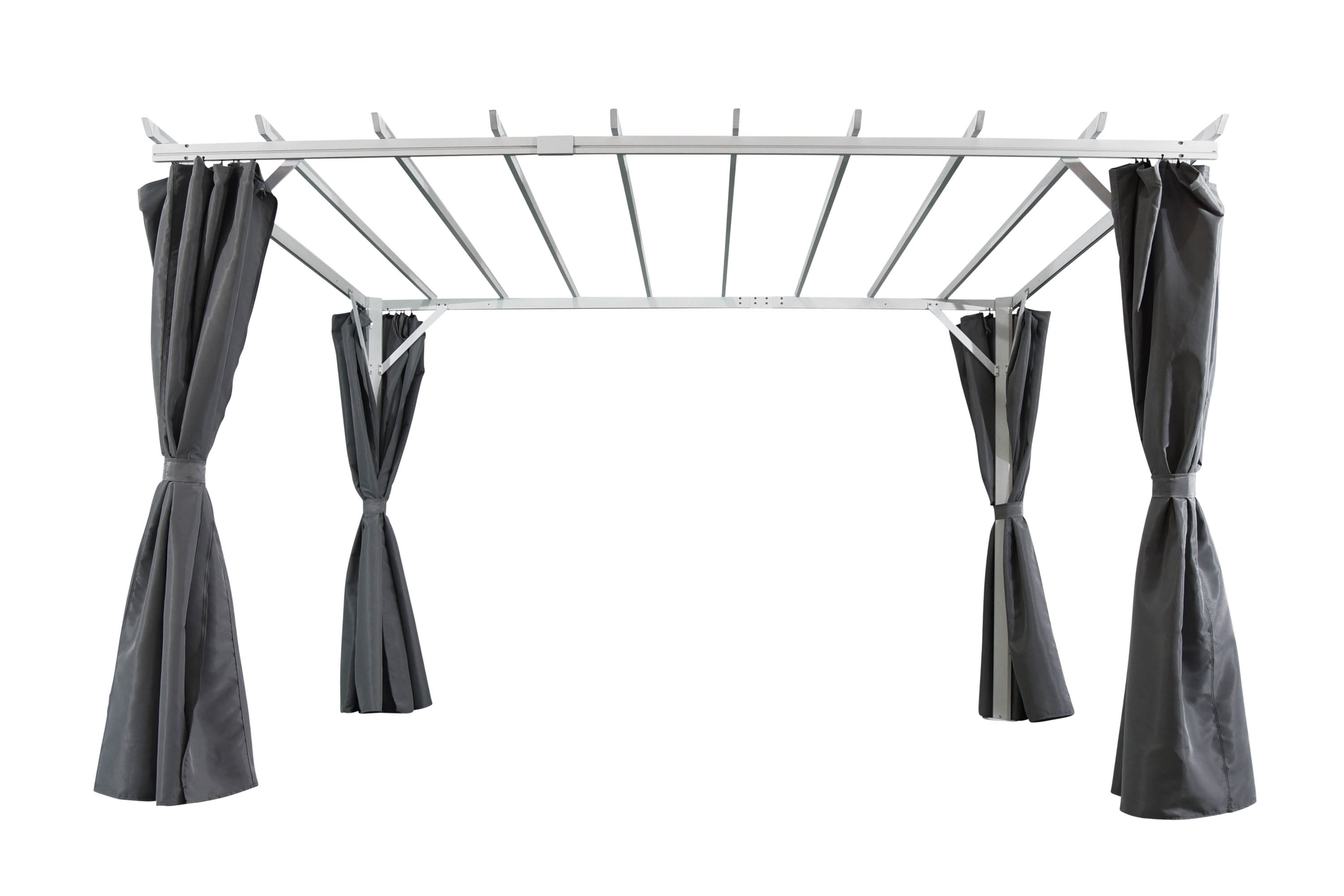 Brafab Piode pergola Vit/grå 360 x 303 cm