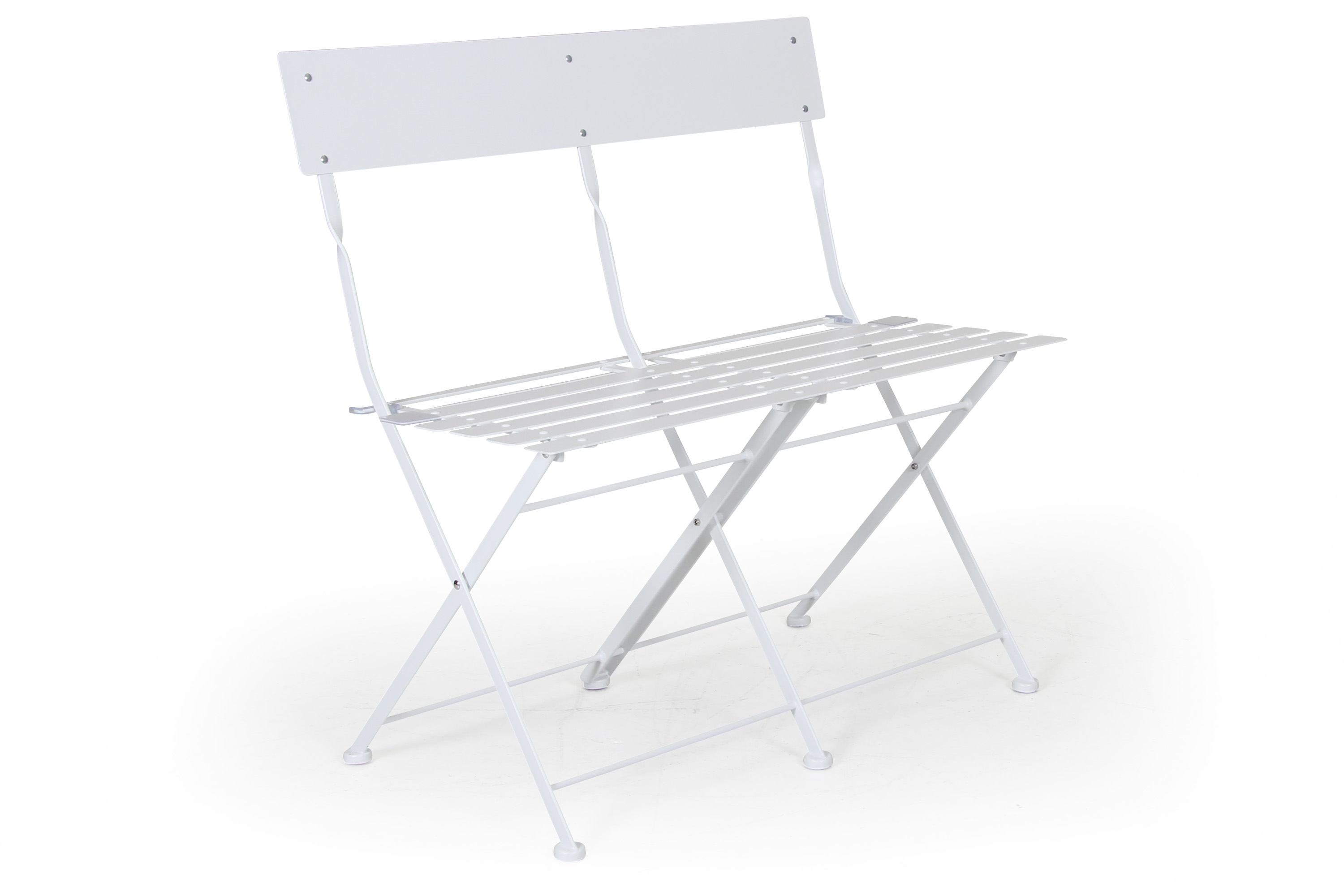 Brafab Arno cafésoffa Vit stål 82 x 45 cm