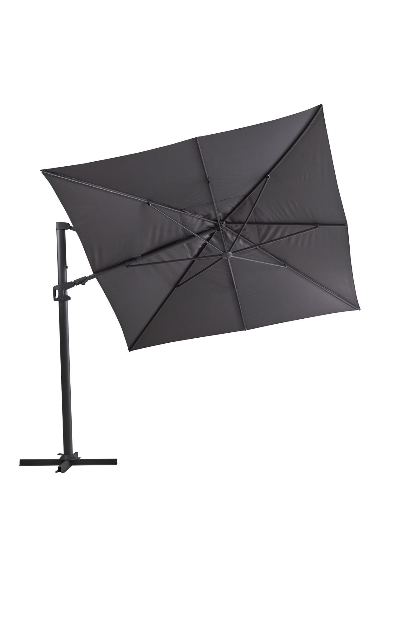 Brafab Vinovo parasoll Antracit/grå 4 x 3 m