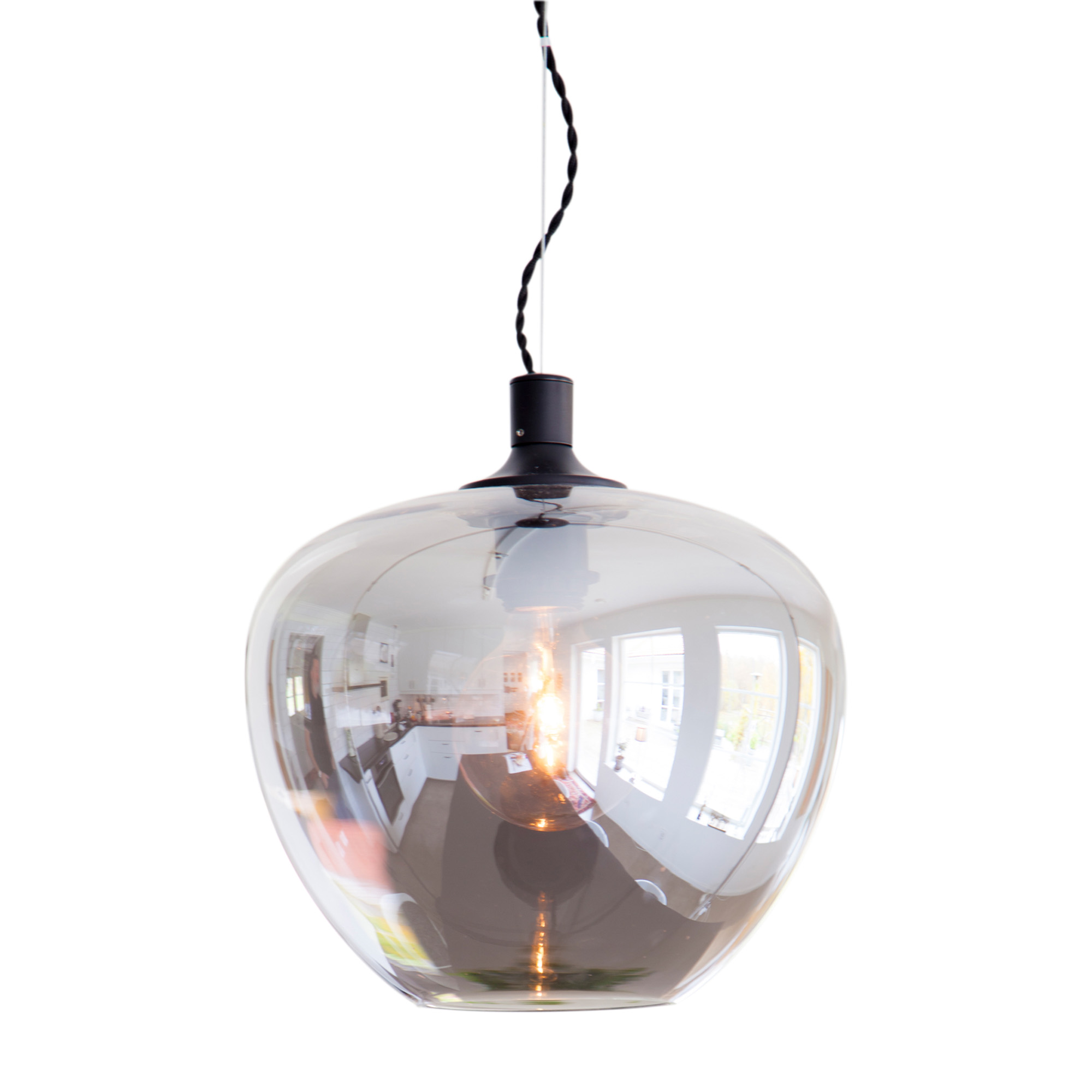 By Rydéns Bellissimo taklampa Rökgrå 28 cm