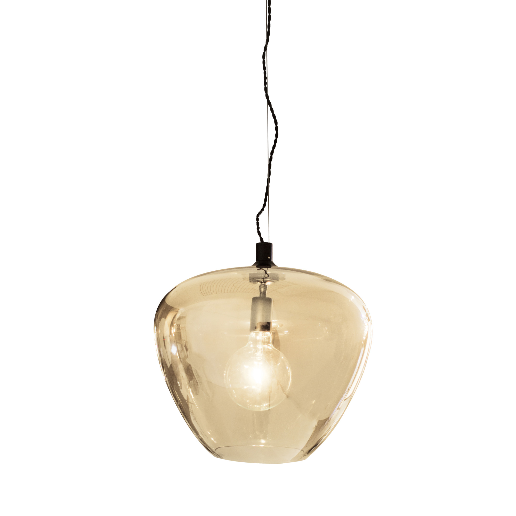 By Rydéns Bellissimo grande taklampa Amber 40 cm