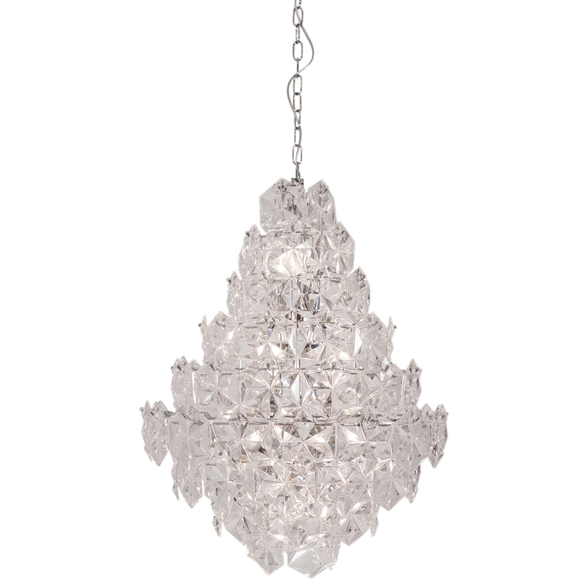 By Rydéns Monarque Grande taklampa Ø58cm Krom/klar Krom/klar 58 cm