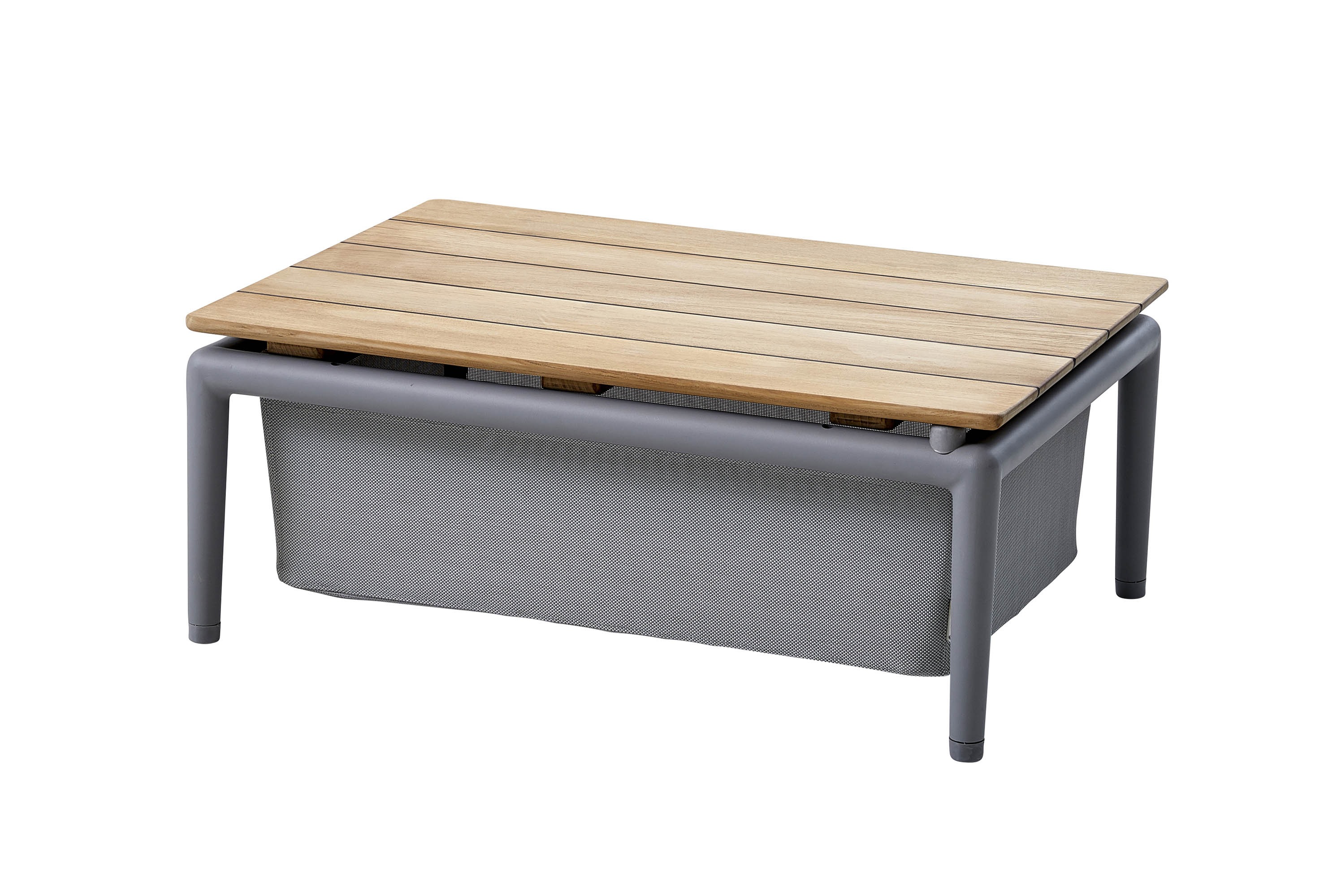 Cane-line Conic box/bord Light grey 74 x 52 cm