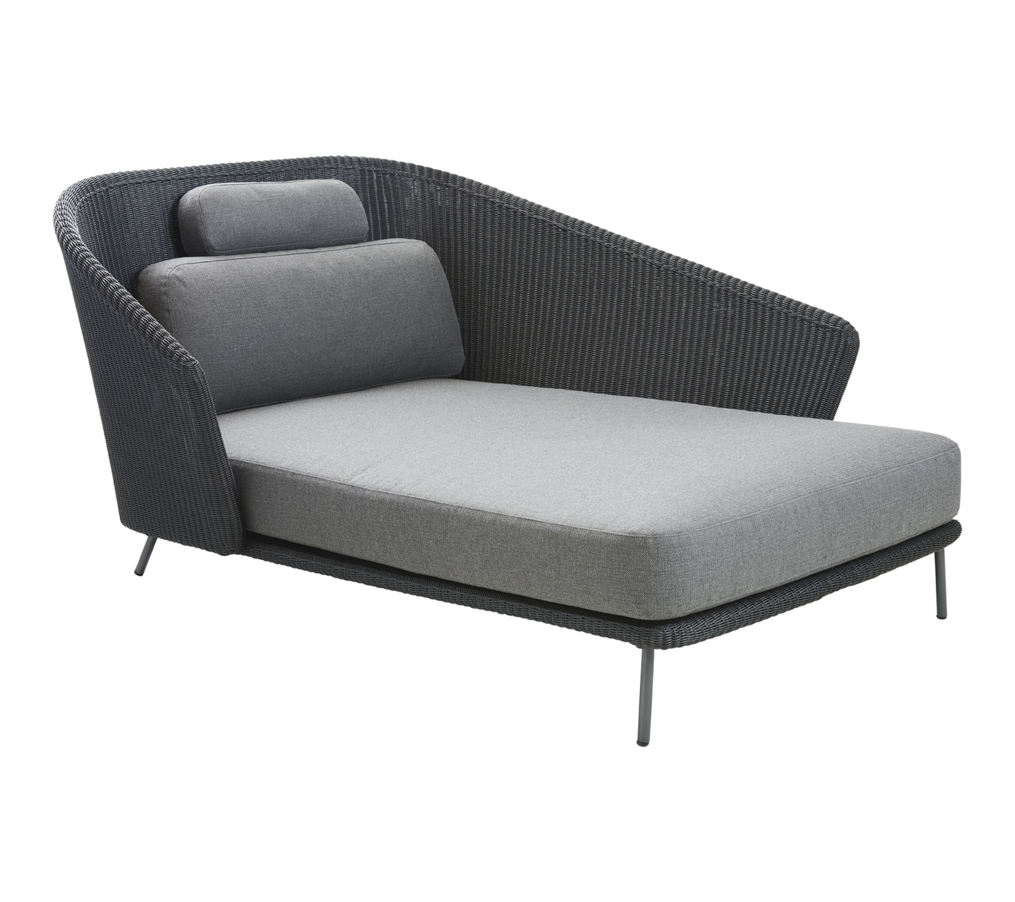 Cane-line Mega daybed Grå Vänster