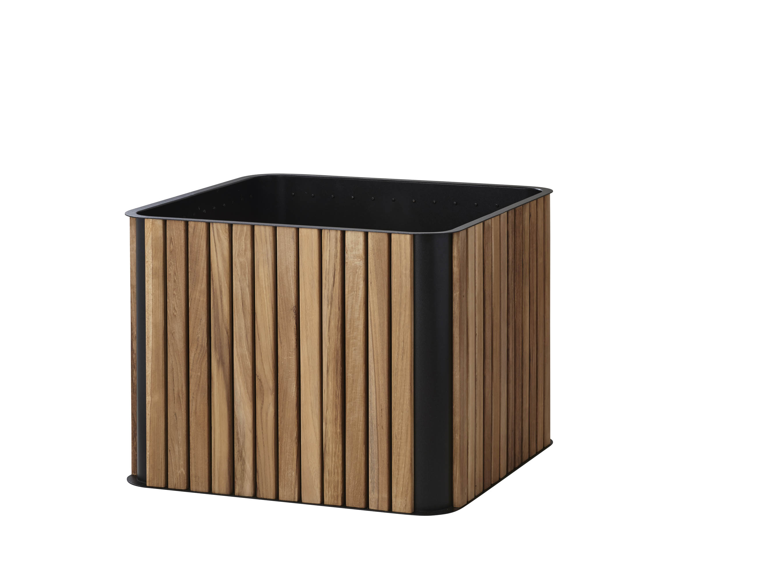 Cane-line Flower blomlåda Teak/lava grey 52 x 52 cm