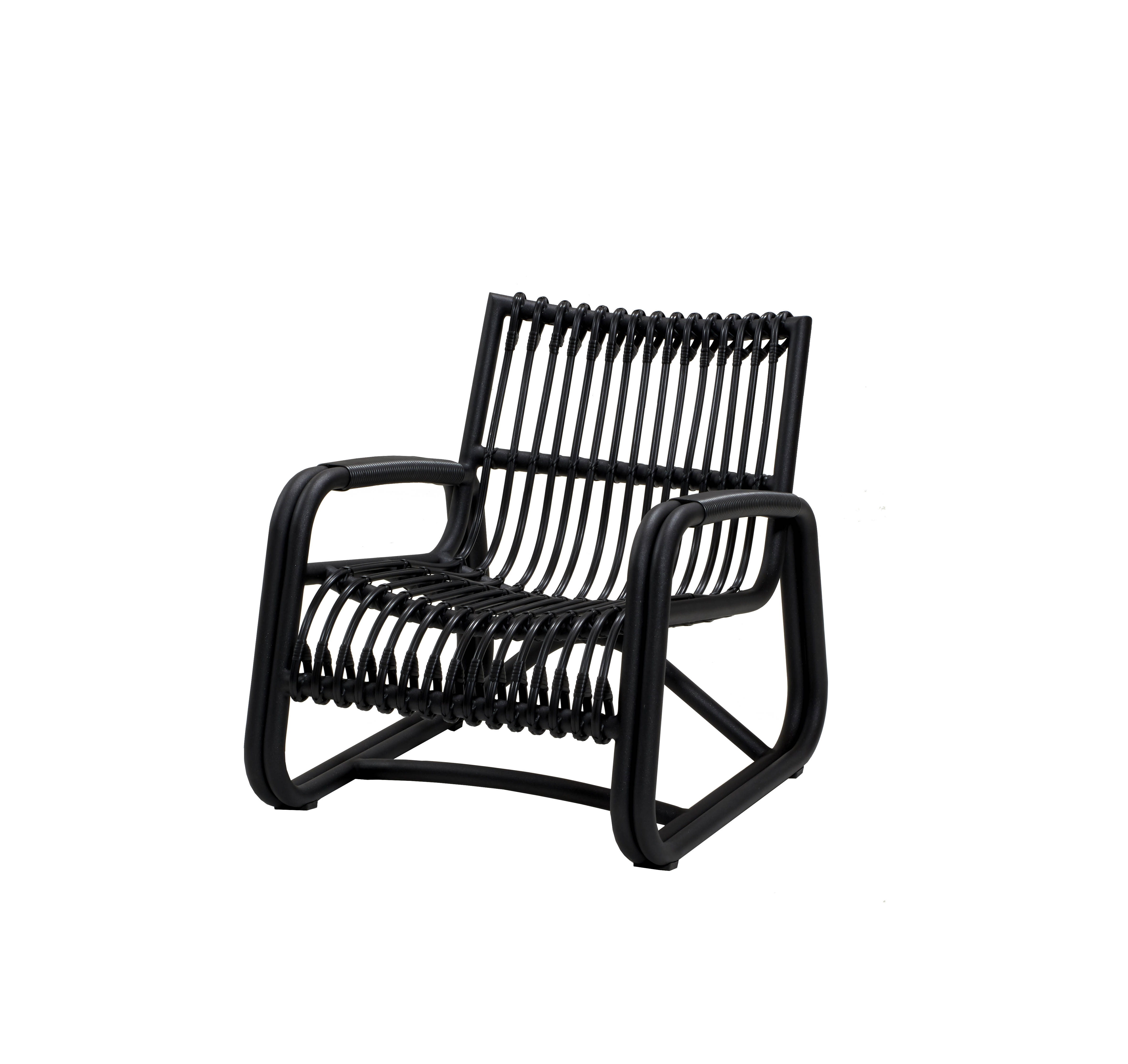 Curve loungefåtölj Mörkgrå  Cane-line - utemöbler