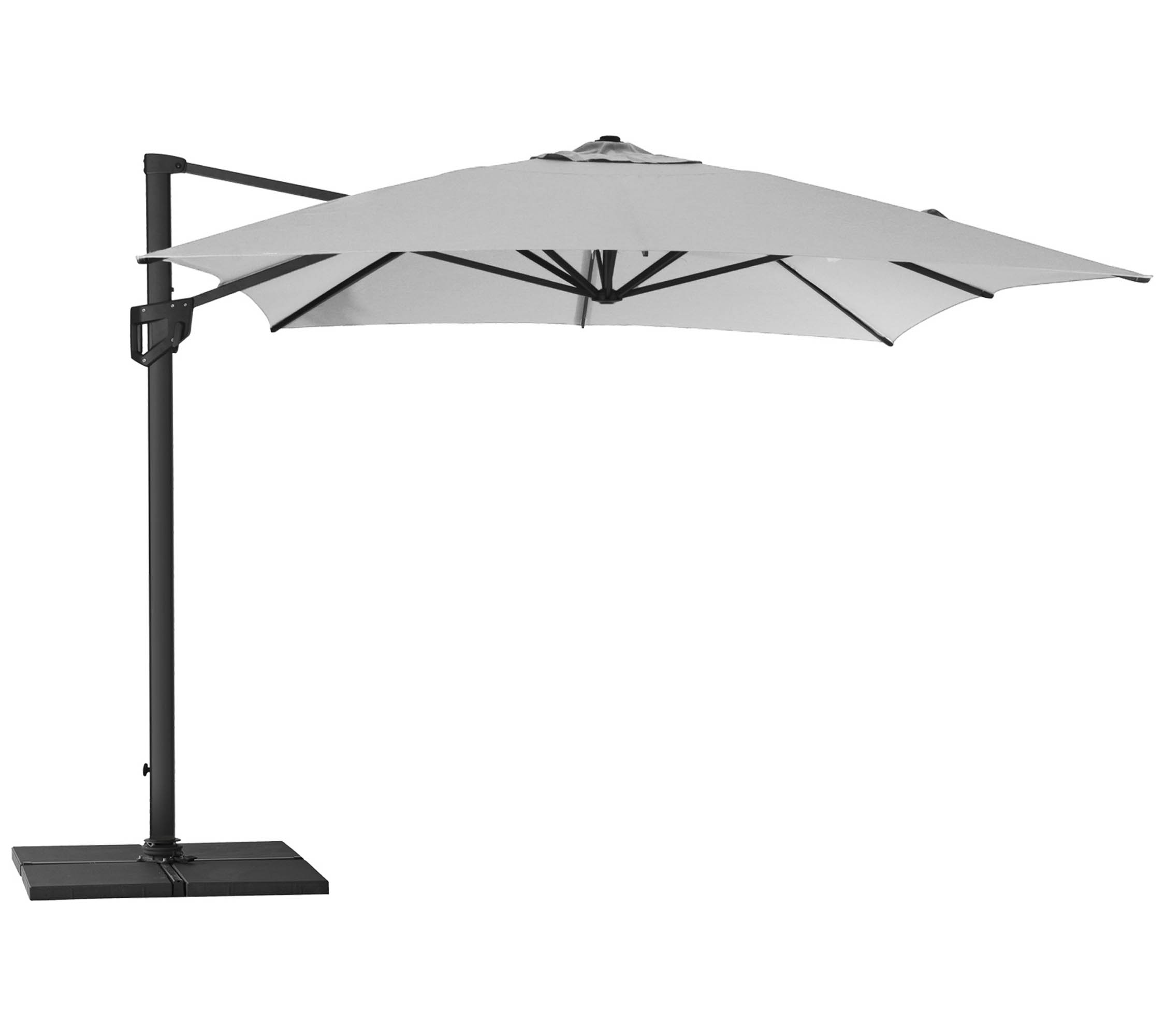 Cane-line Hyde parasoll Light grey 3 x 4 m