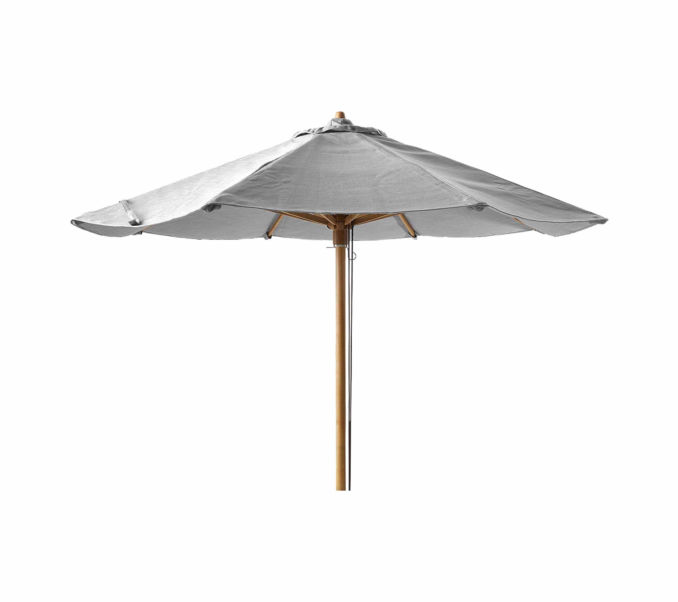 Cane-line Classic parasoll m/dragsnöre, dia. 2,4 m Teak 2,4 m