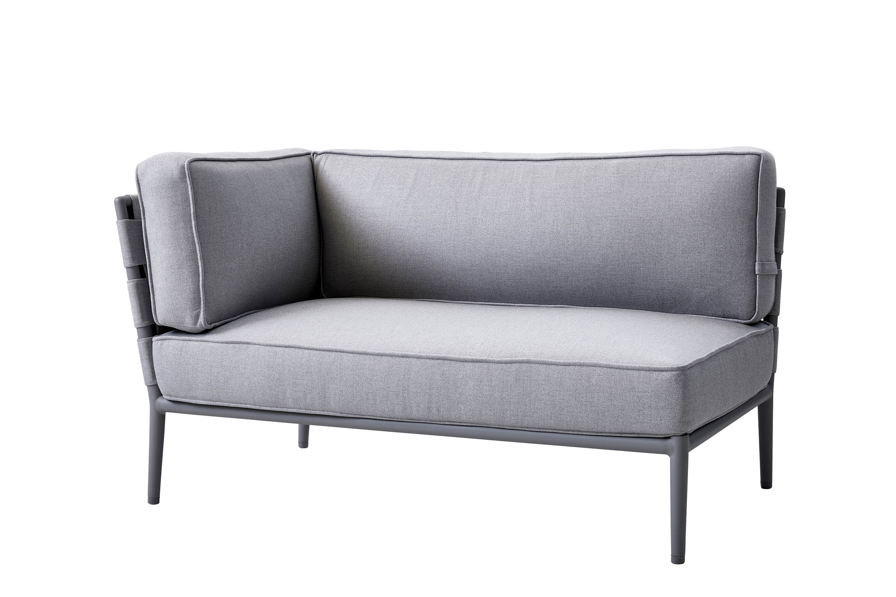 Cane-line Conic 2-sitsmodul Light grey Höger