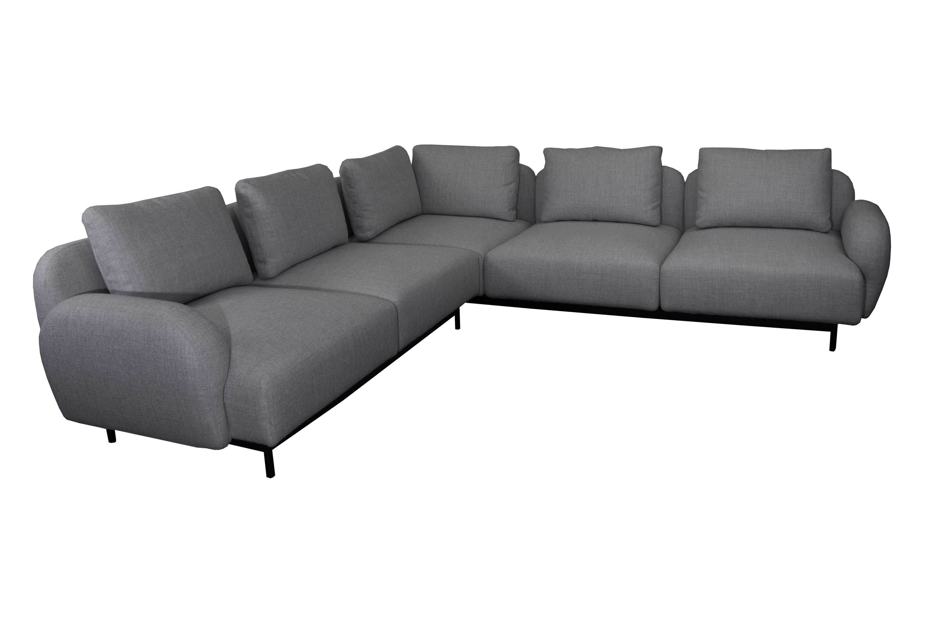 Cane-line Aura hörnsoffa Dark grey