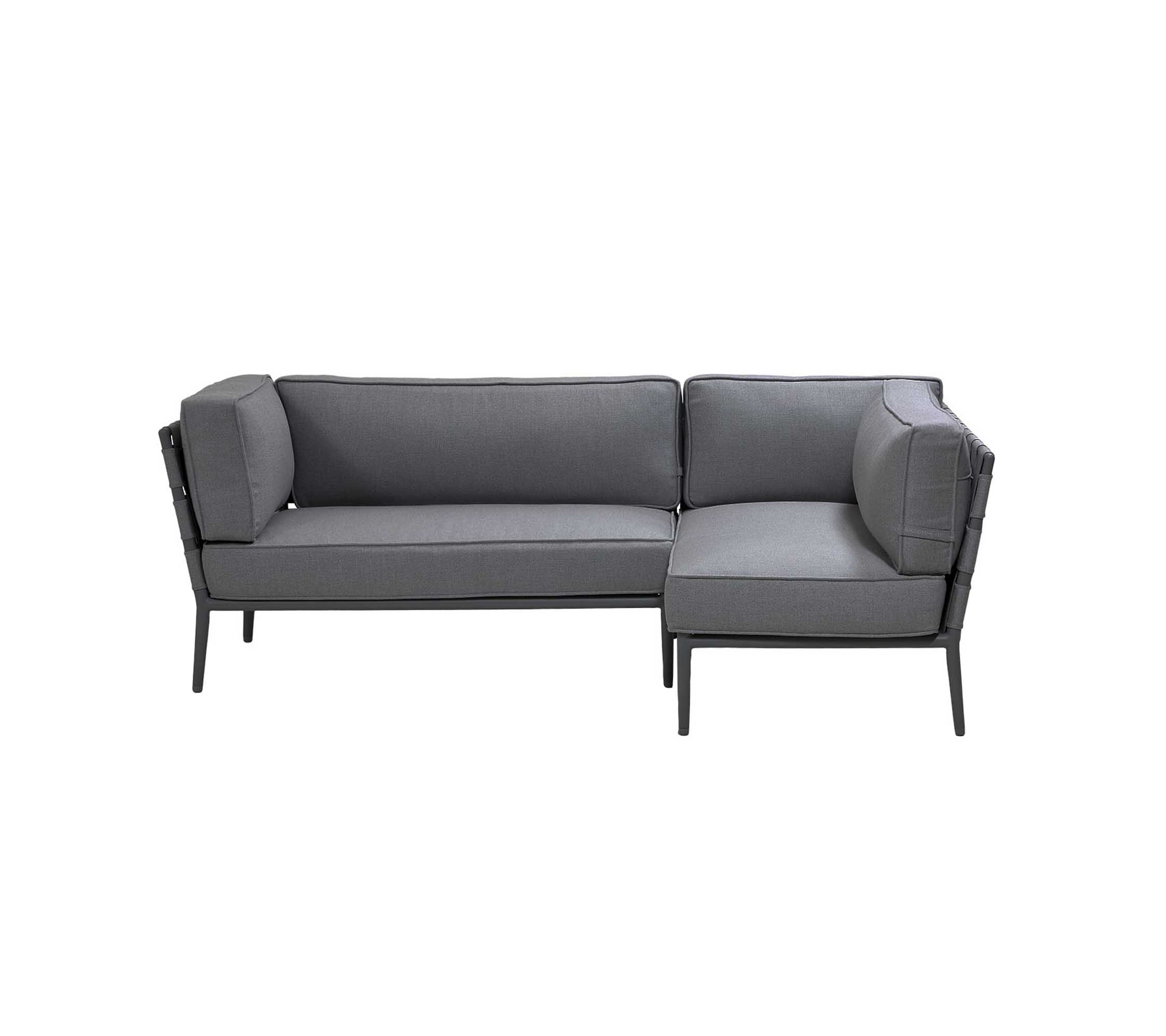 Cane-line Conic soffgrupp Lava grey 2 st högeravslut