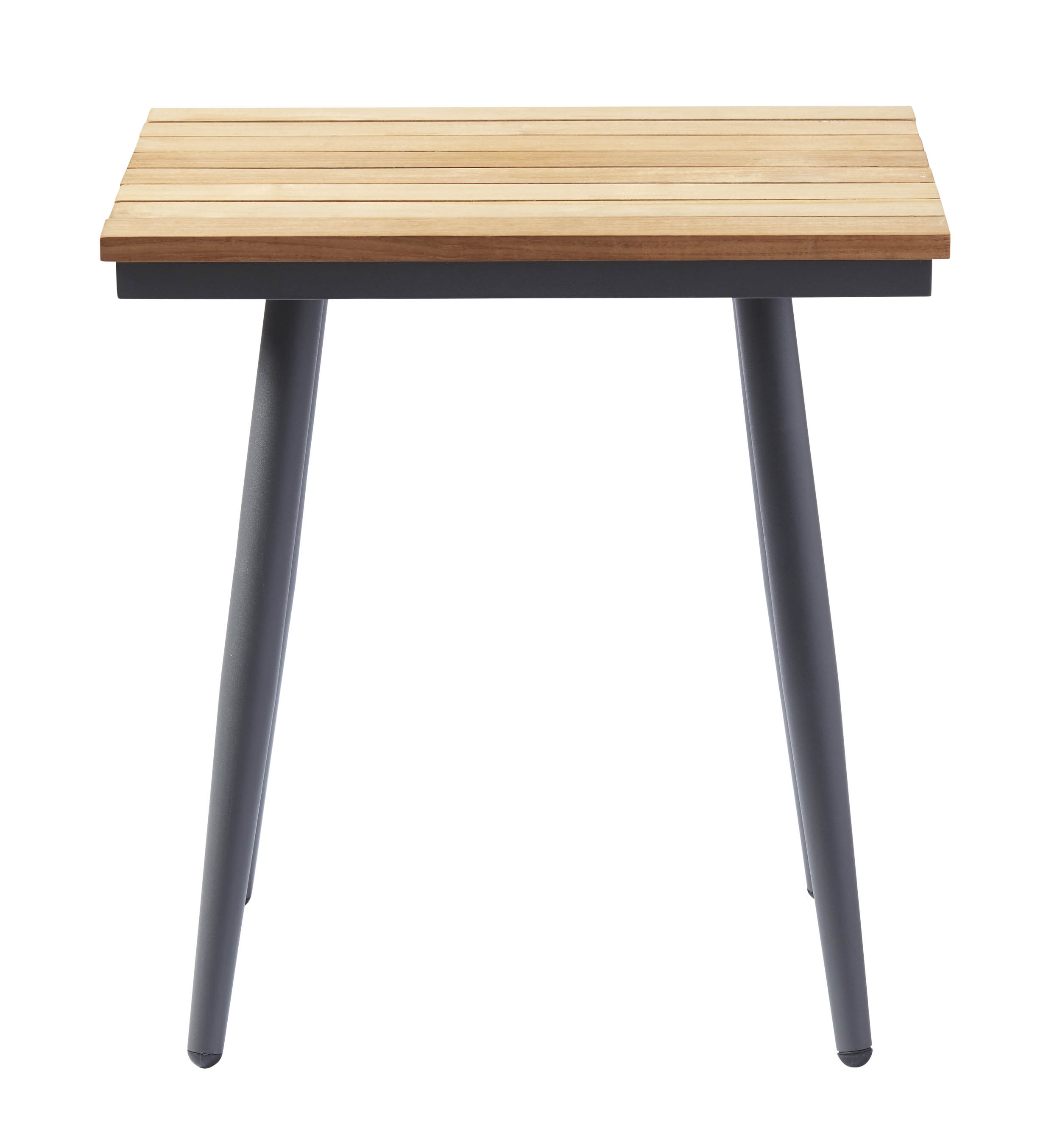 Cinas Rio sidobord Antracite/teak 50 x 53 cm