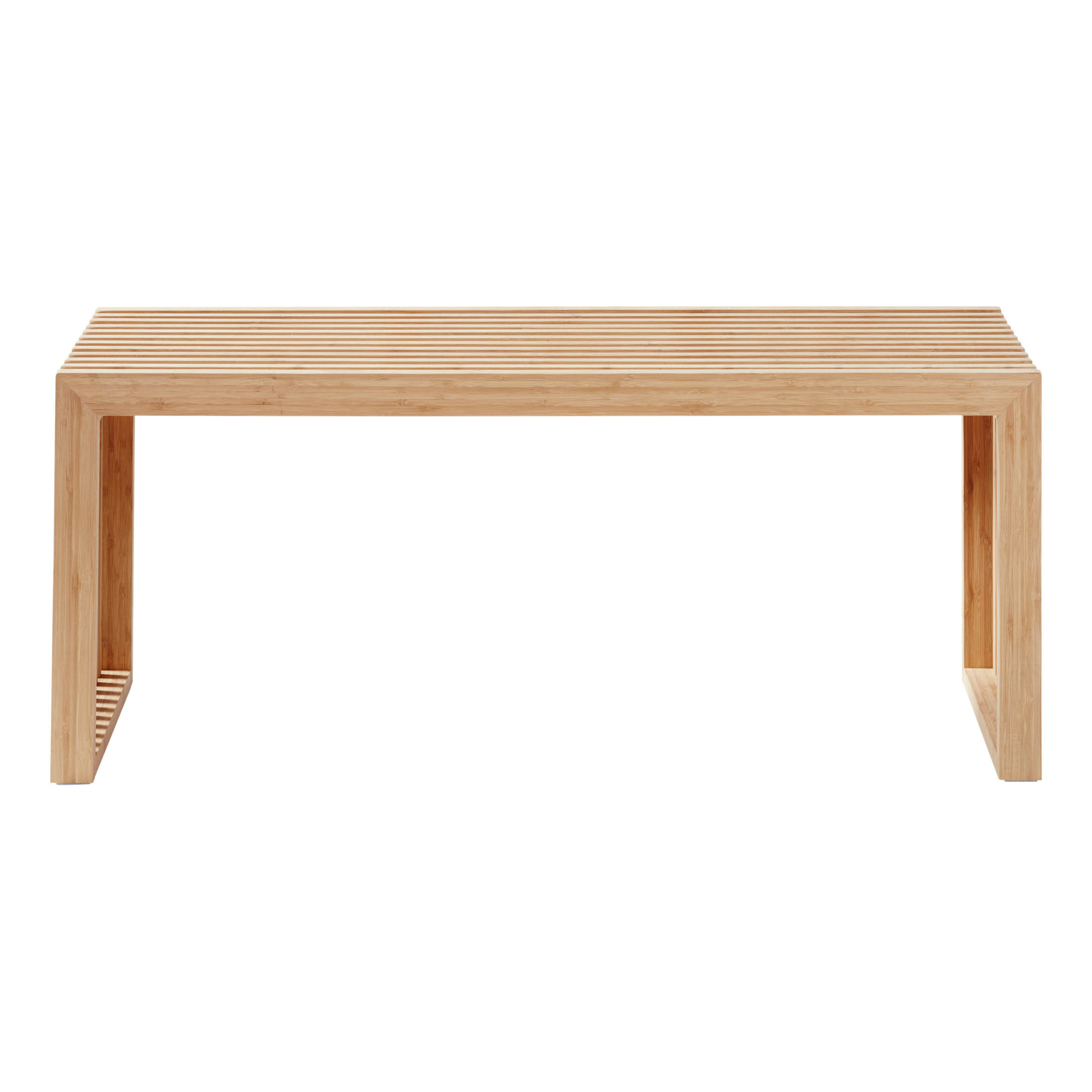 Cinas Rib bänk Bambu 104x35 cm