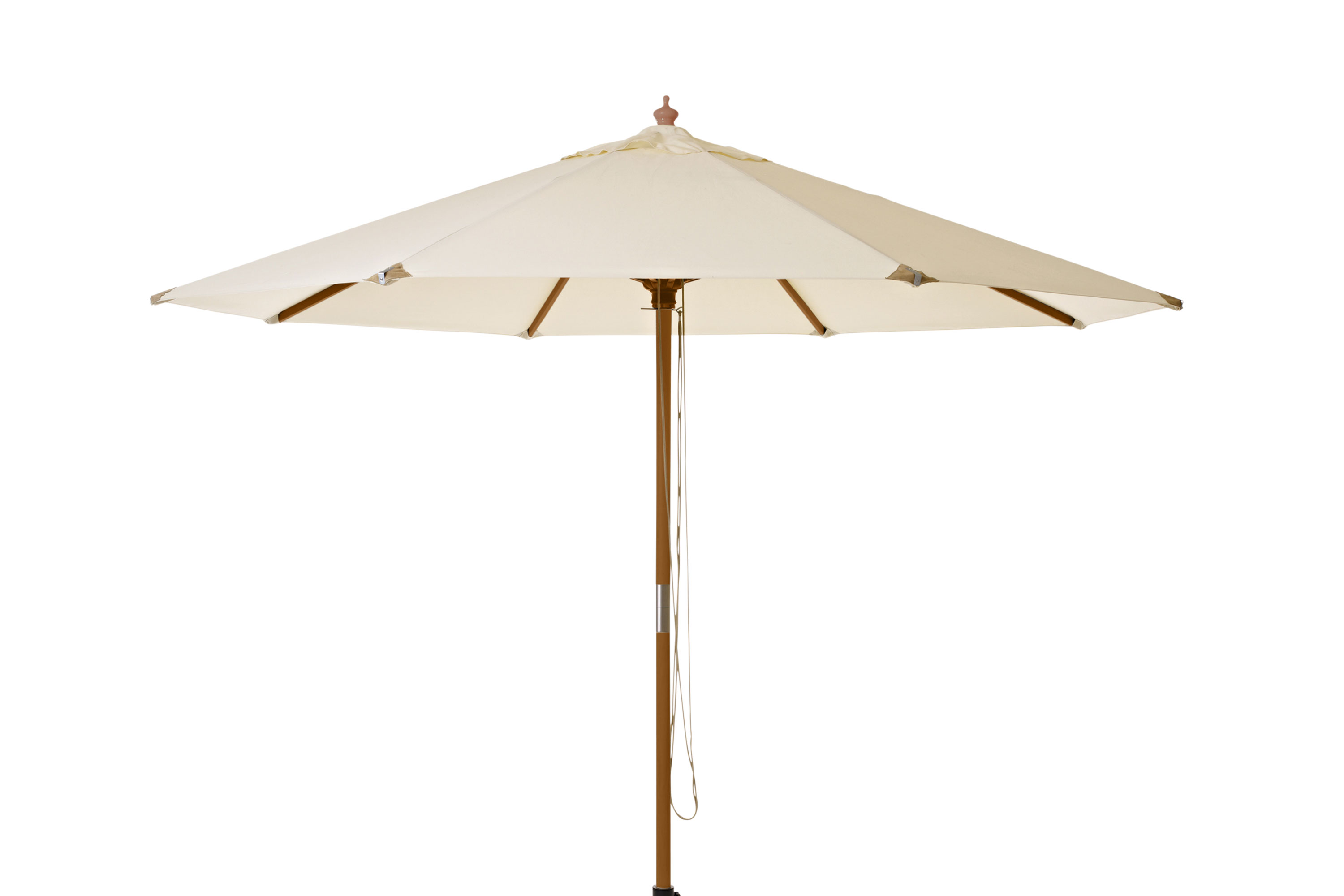 Cinas Capri parasoll Teaklook/offwhite 3 m