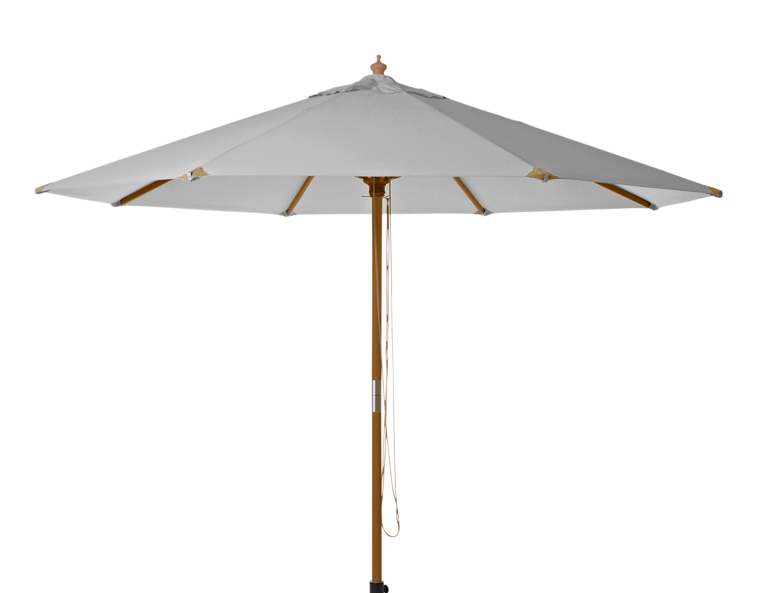 Cinas Capri parasoll Trälook/ljusgrå 3 m