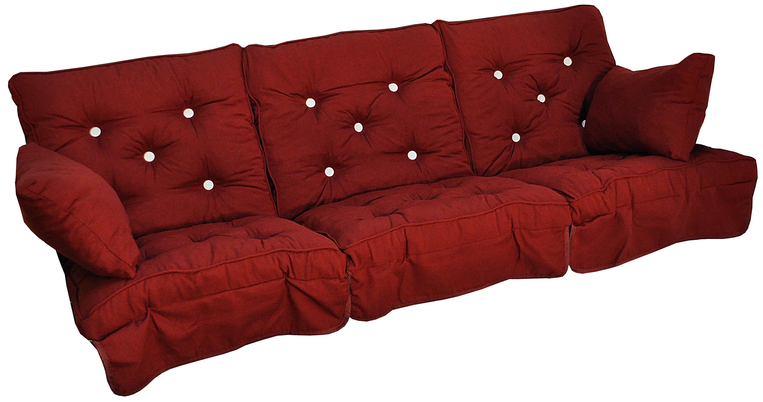 Fritab Hammockset flockdyna Bordeaux Låg rygg
