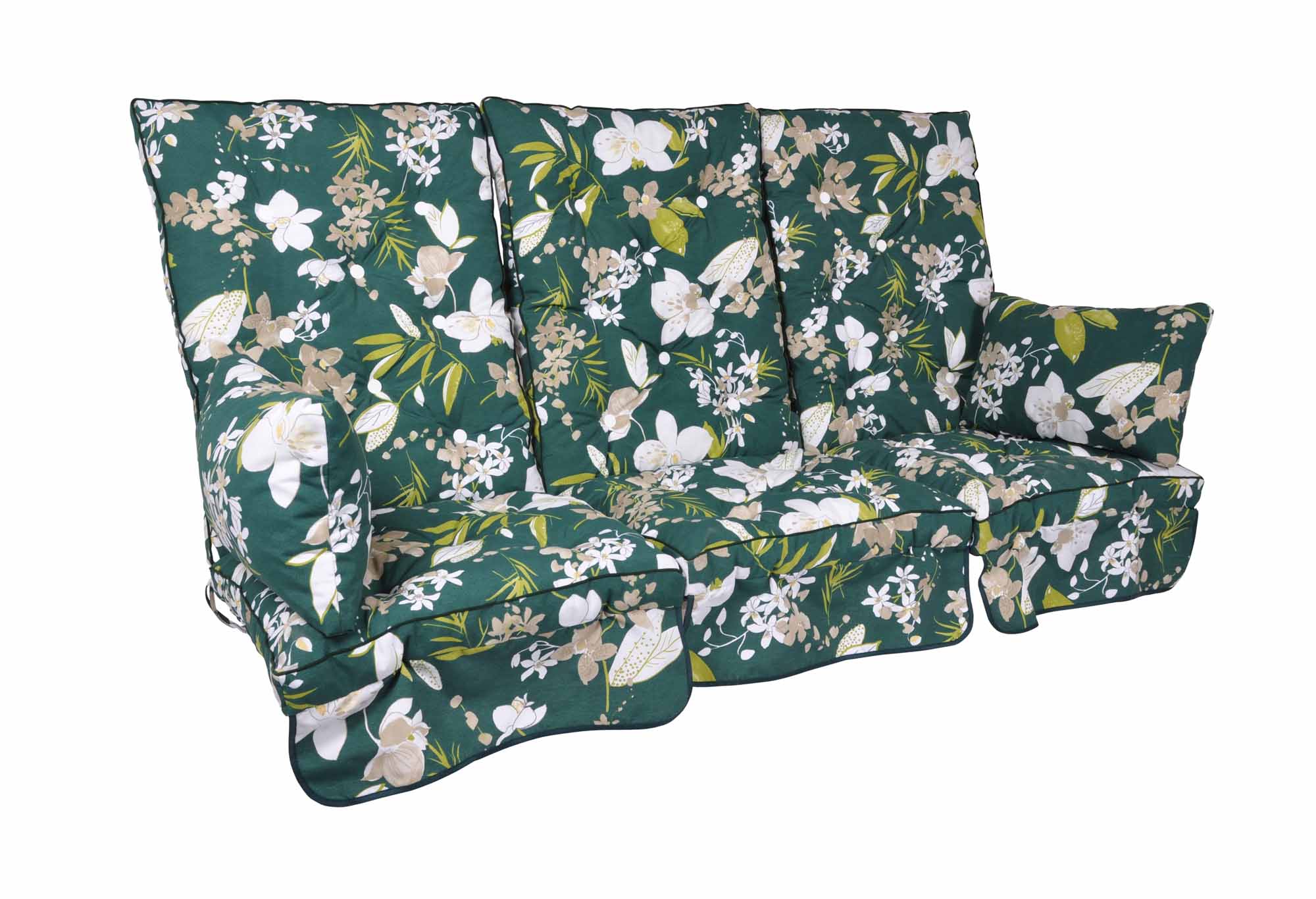 Fritab Hammockset flockdyna Green botanical Hög rygg