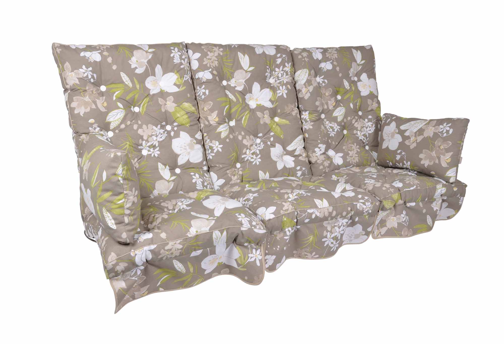 Fritab Hammockset flockdyna Beige botanical Hög rygg