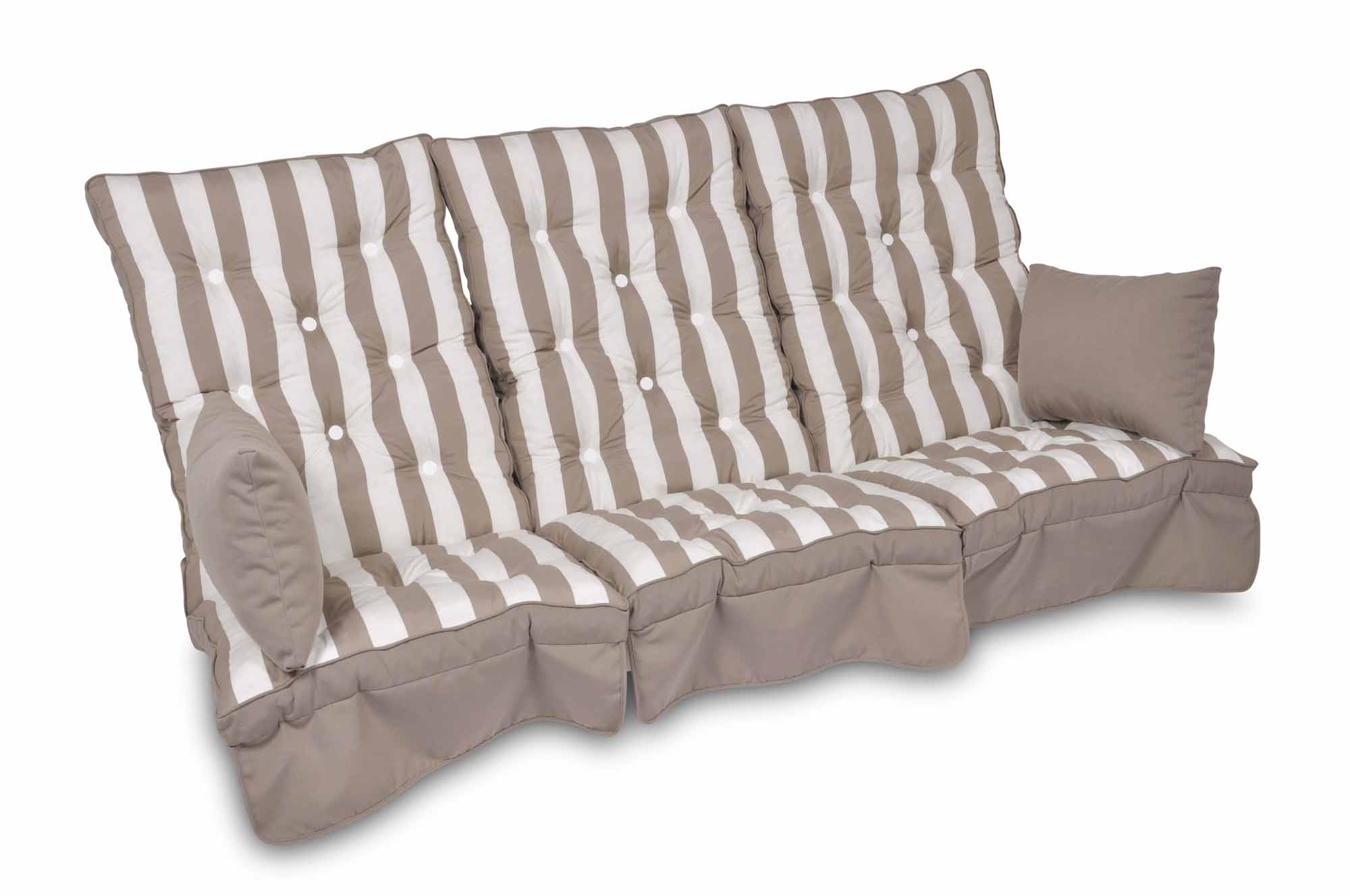 Fritab Hammockset flockdyna Taupe Hög rygg