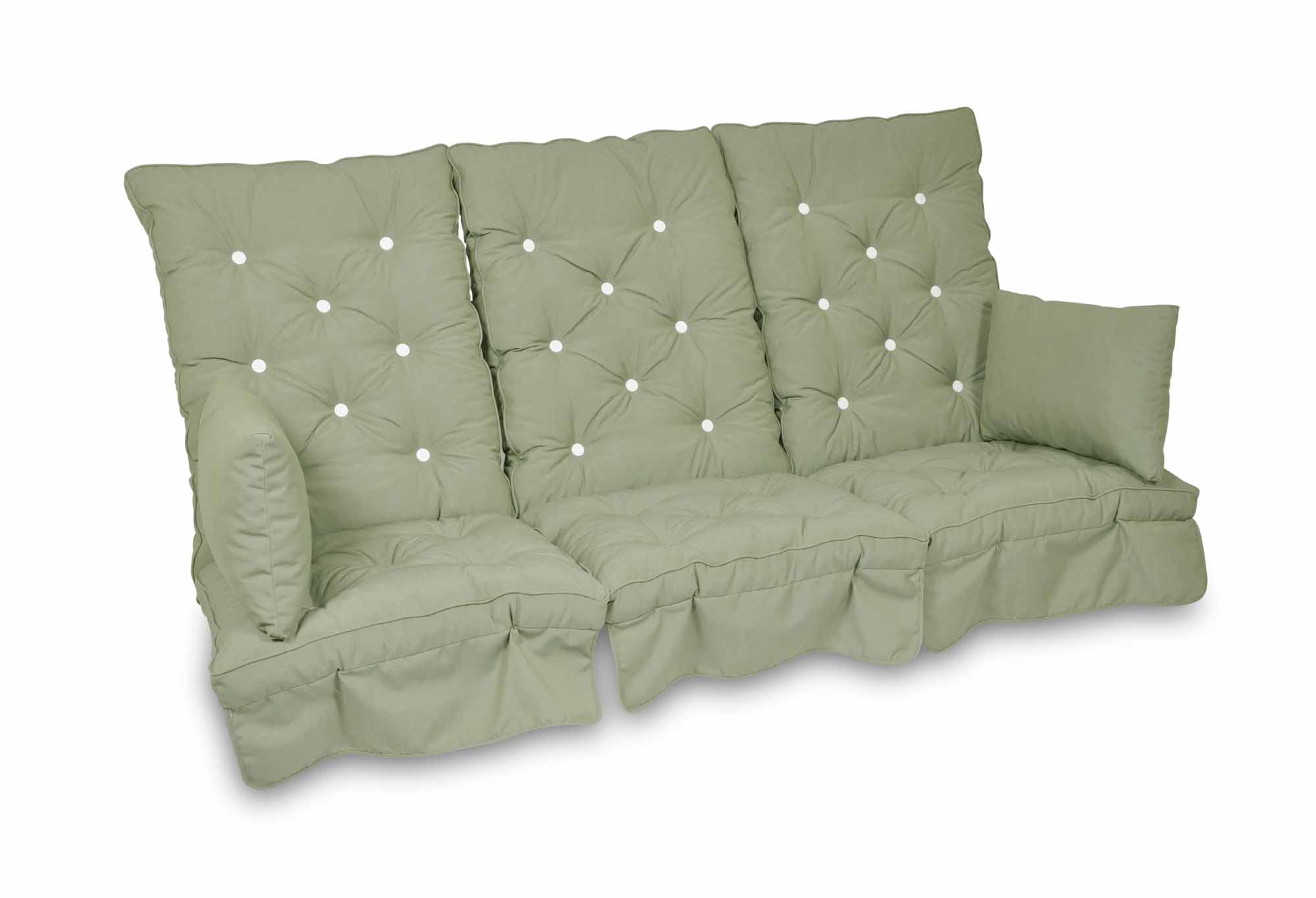 Fritab Hammockset flockdyna Oliv Hög rygg